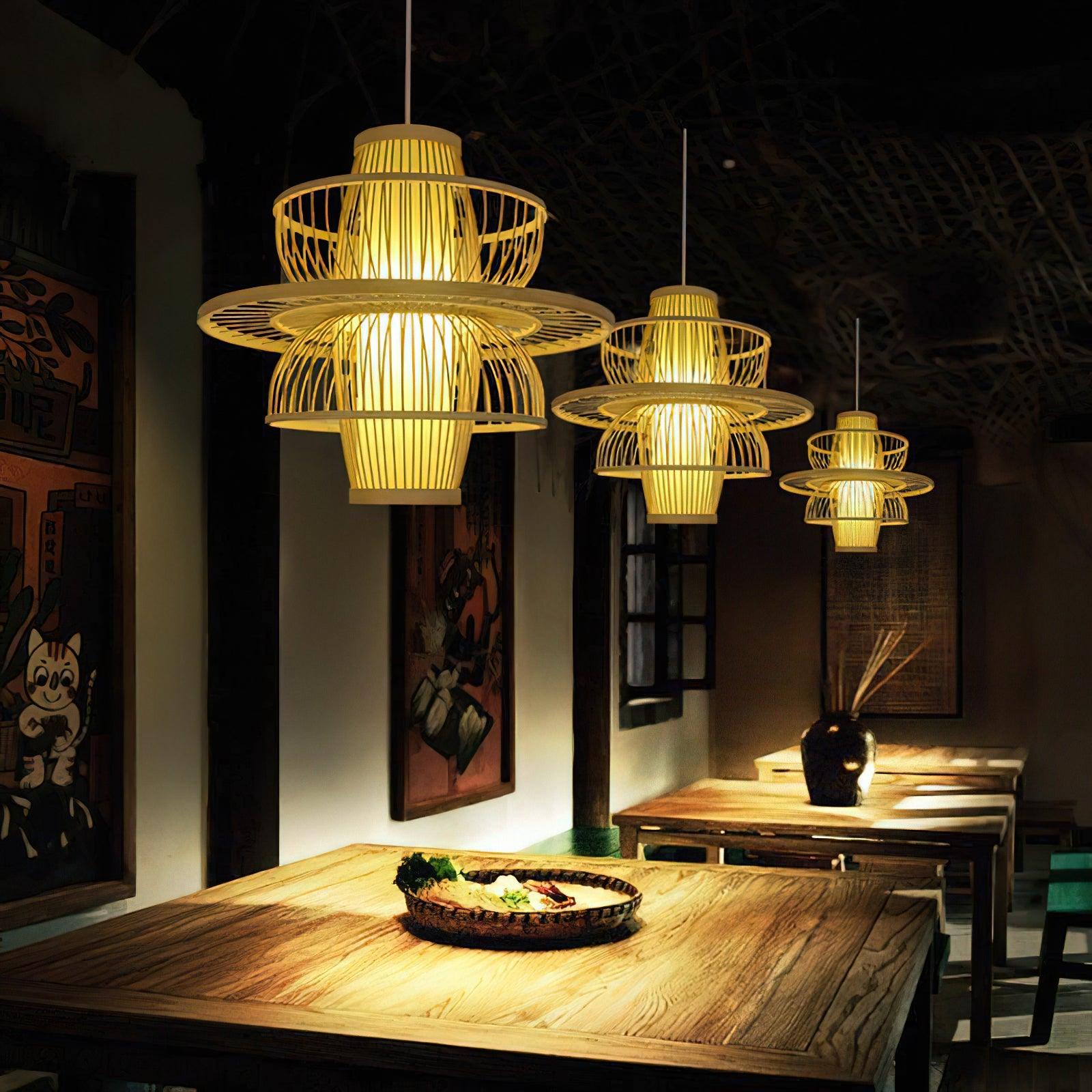 Handmade Sigyn Bamboo Pendant Lamp - Letslighting
