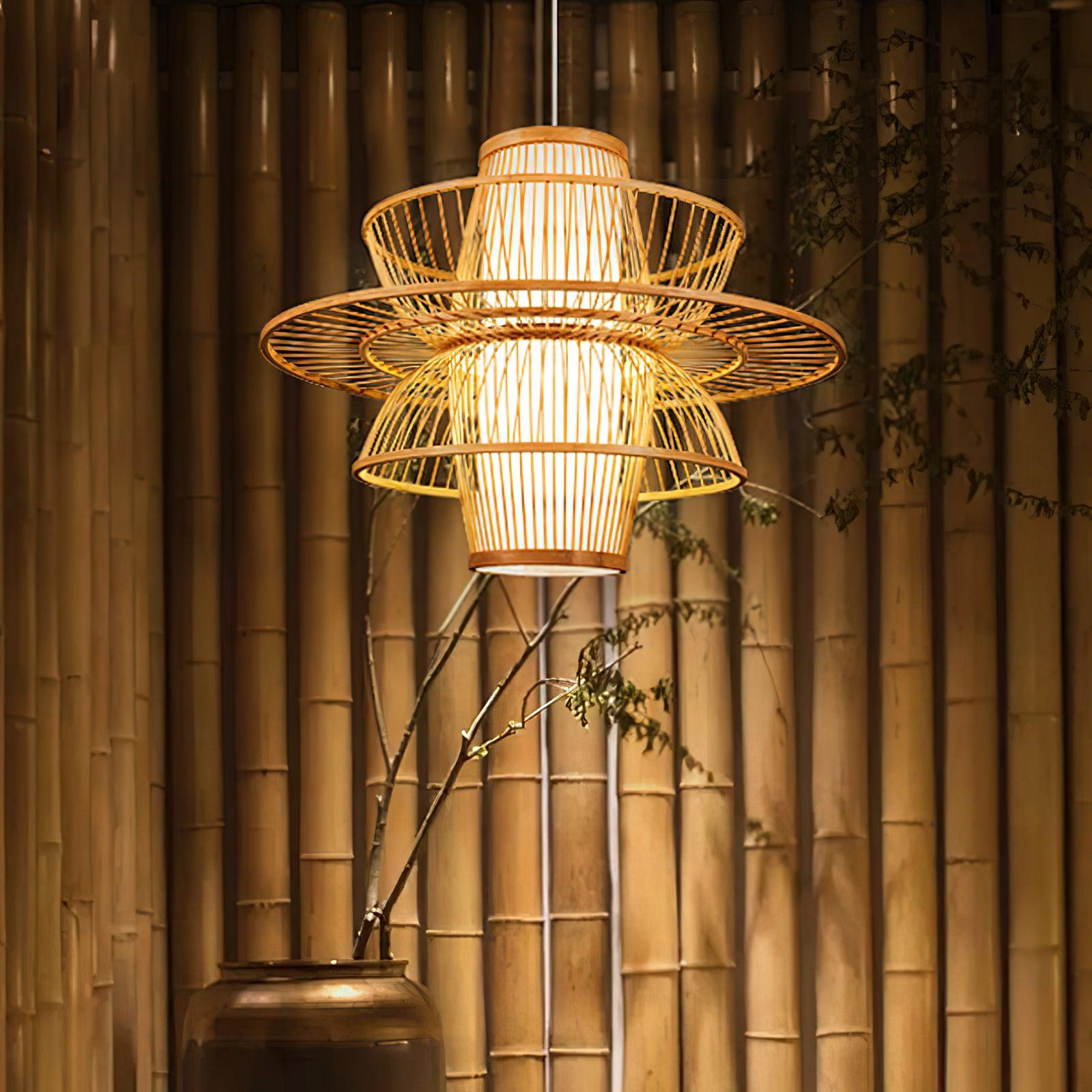 Handmade Sigyn Bamboo Pendant Lamp - Letslighting