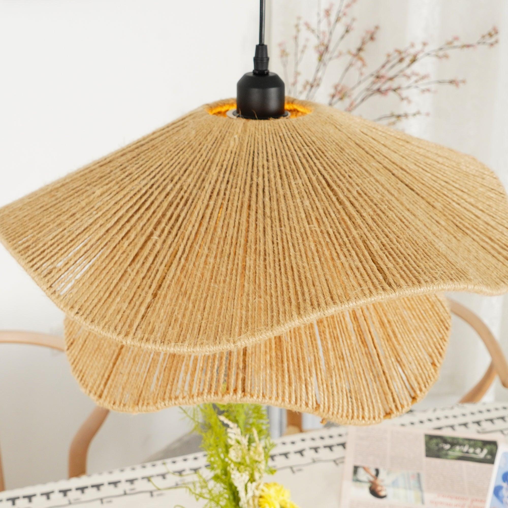 Handmade Straw Hat Pendant Lamp - Letslighting