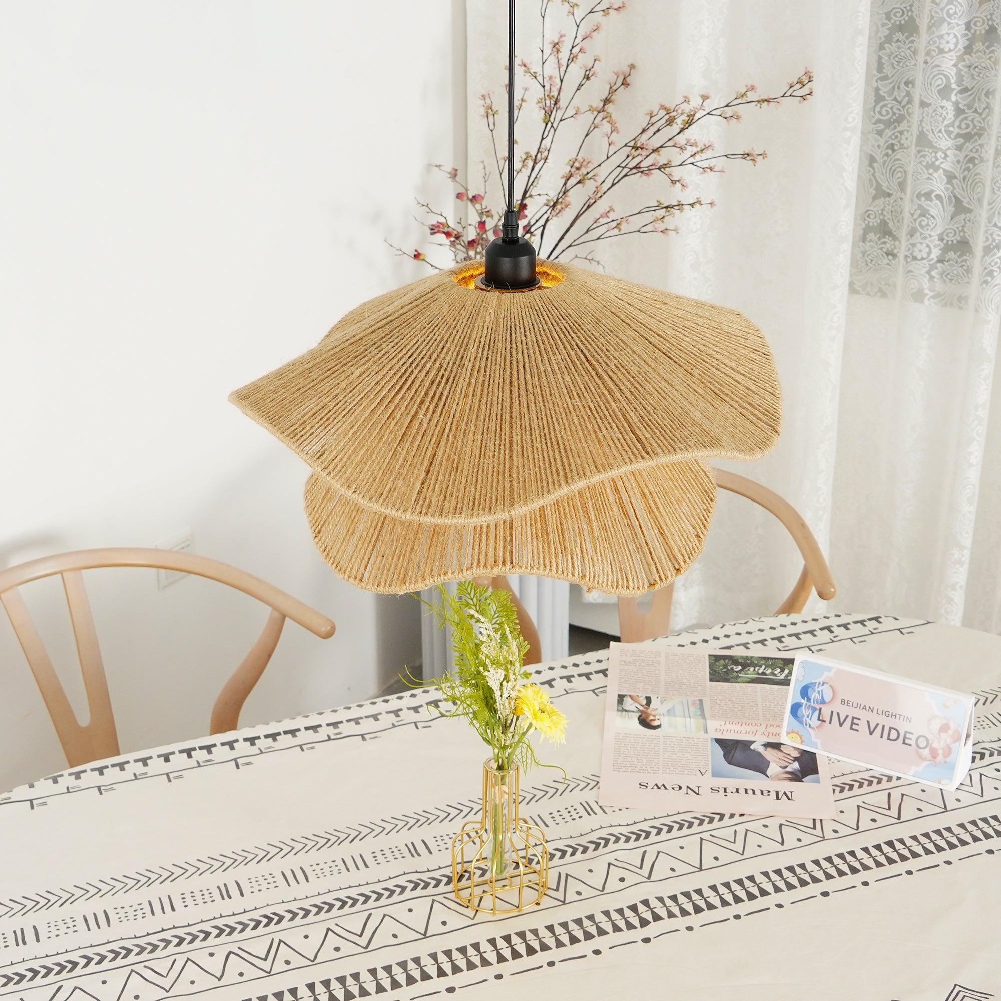 Handmade Straw Hat Pendant Lamp - Letslighting