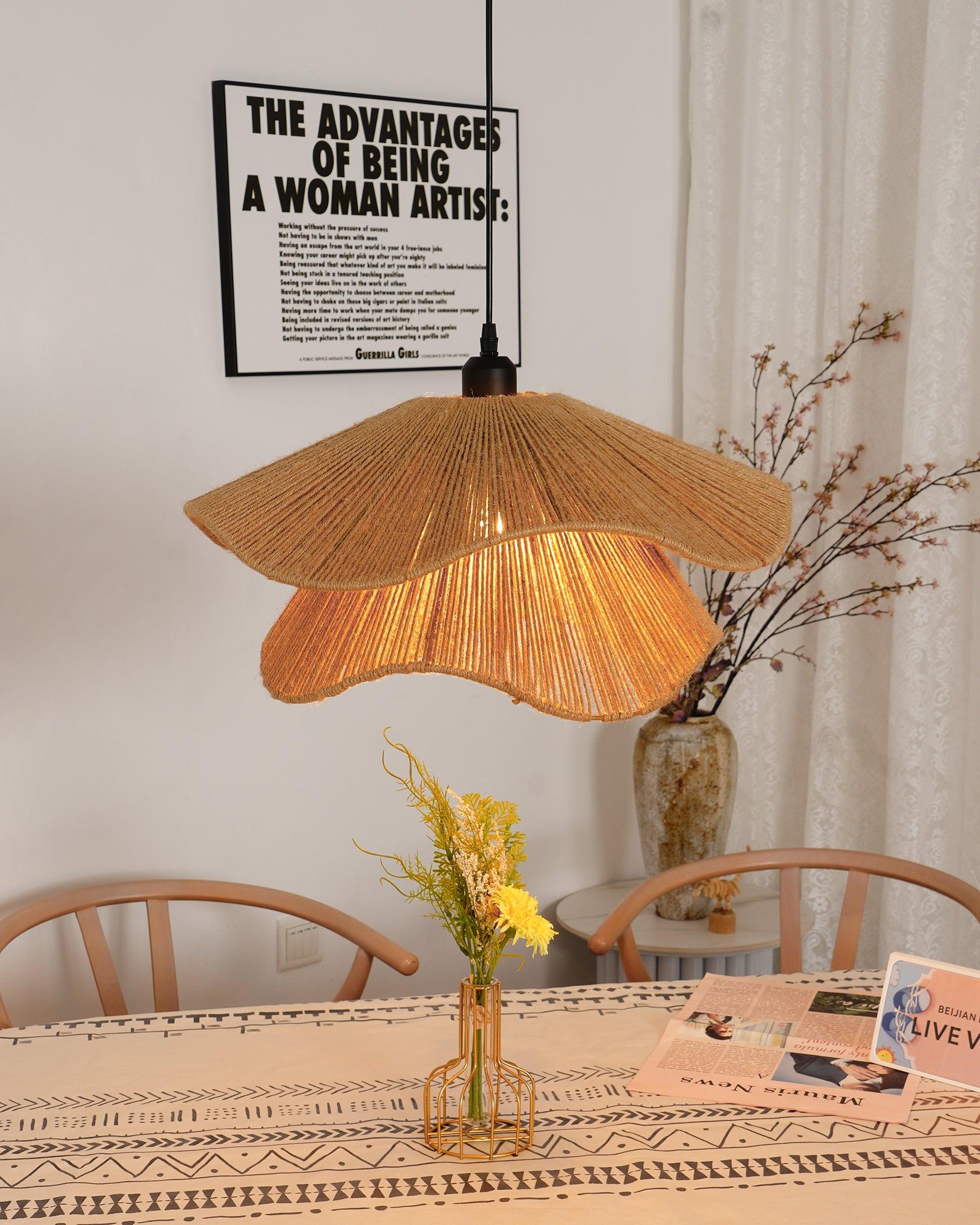 Handmade Straw Hat Pendant Lamp - Letslighting