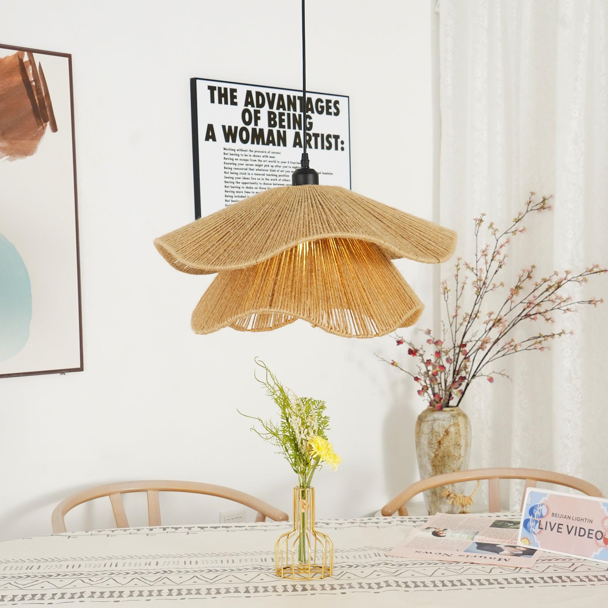 Handmade Straw Hat Pendant Lamp - Letslighting