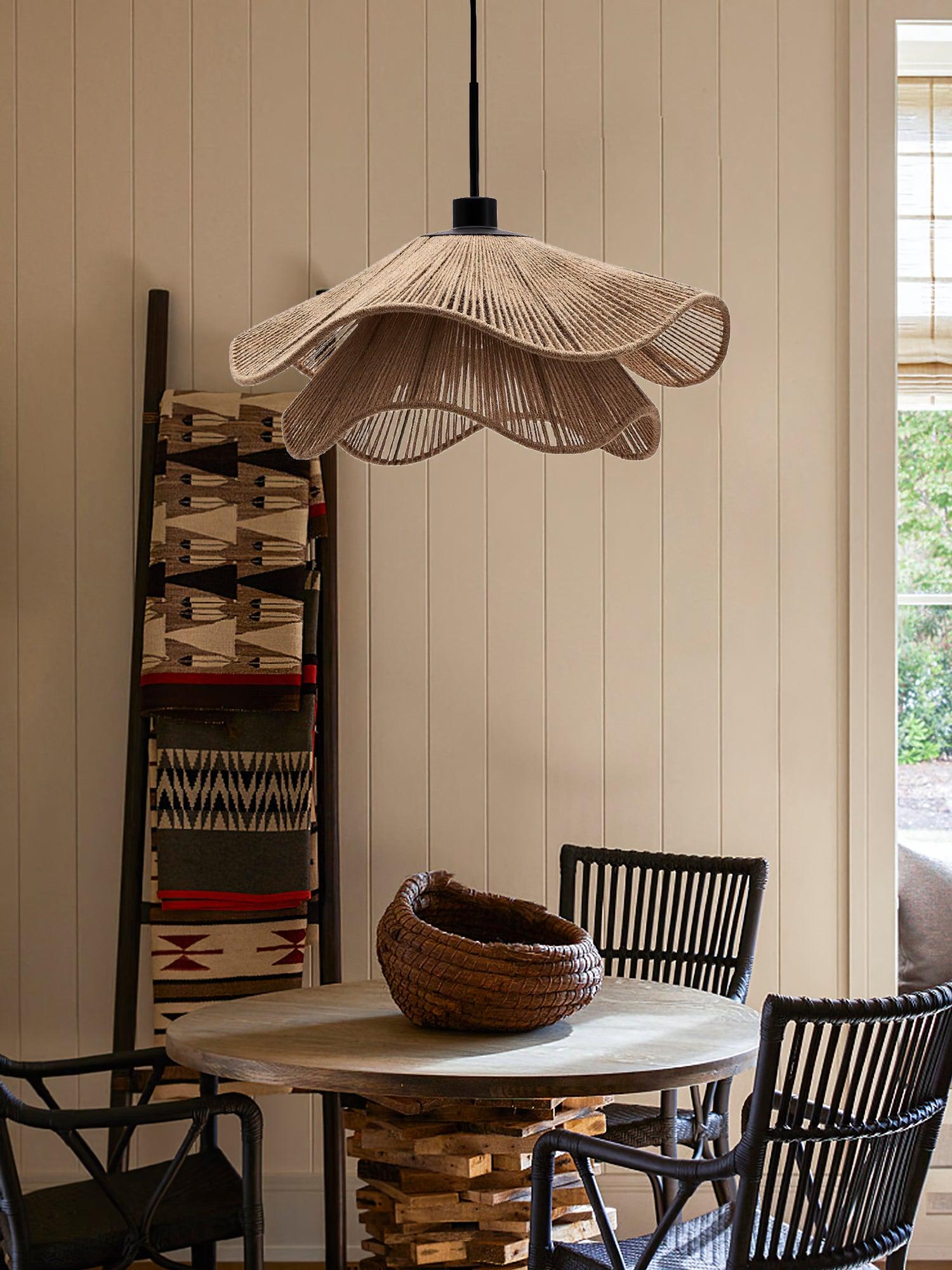 Handmade Straw Hat Pendant Lamp - Letslighting