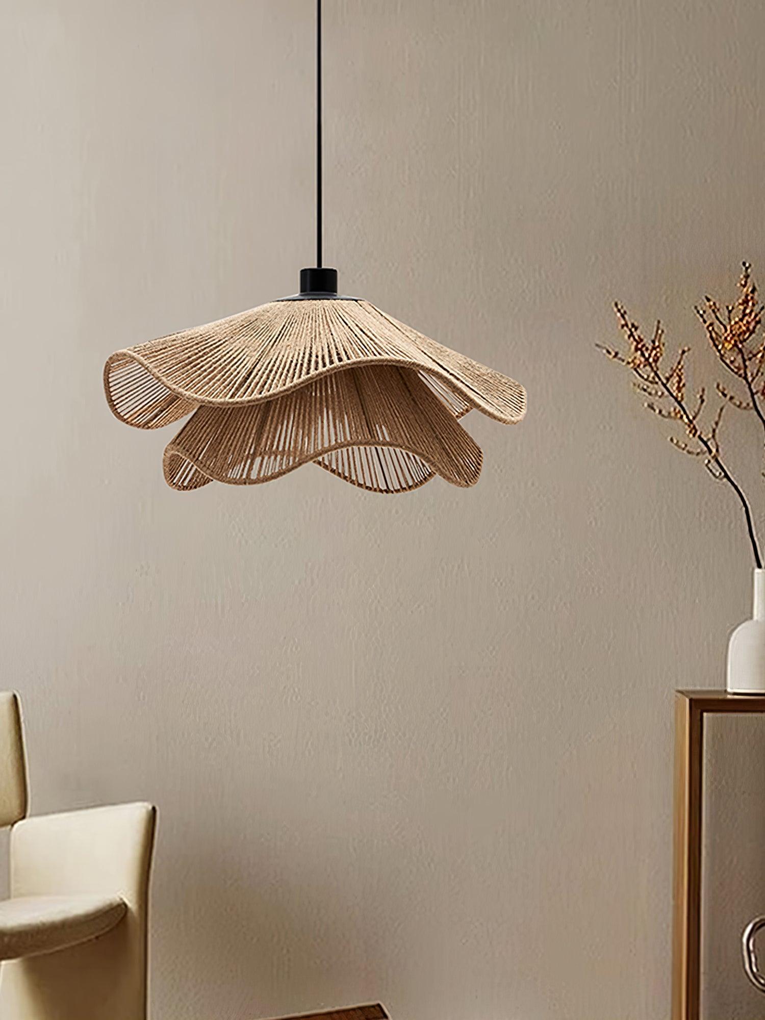 Handmade Straw Hat Pendant Lamp - Letslighting