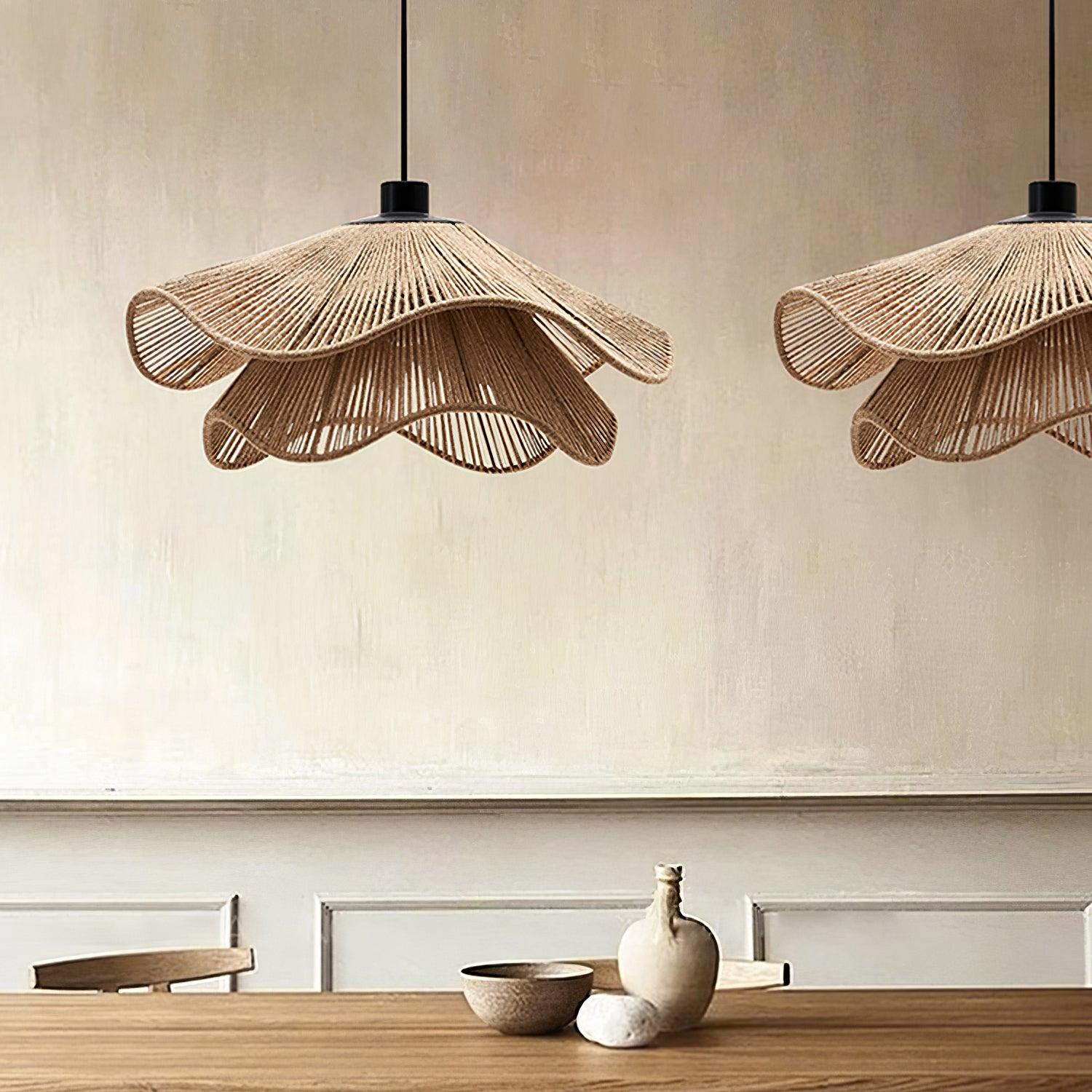 Handmade Straw Hat Pendant Lamp - Letslighting