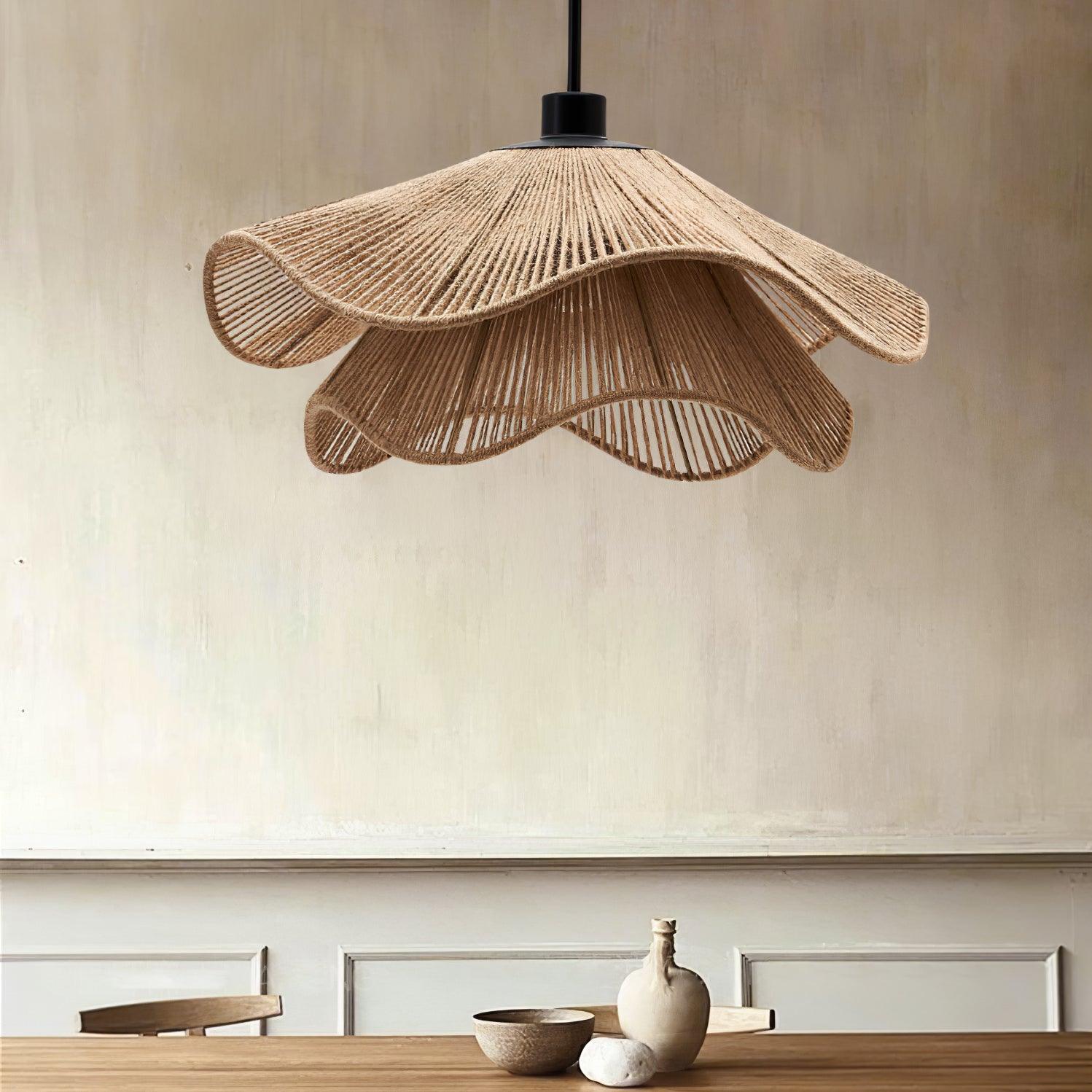 Handmade Straw Hat Pendant Lamp - Letslighting