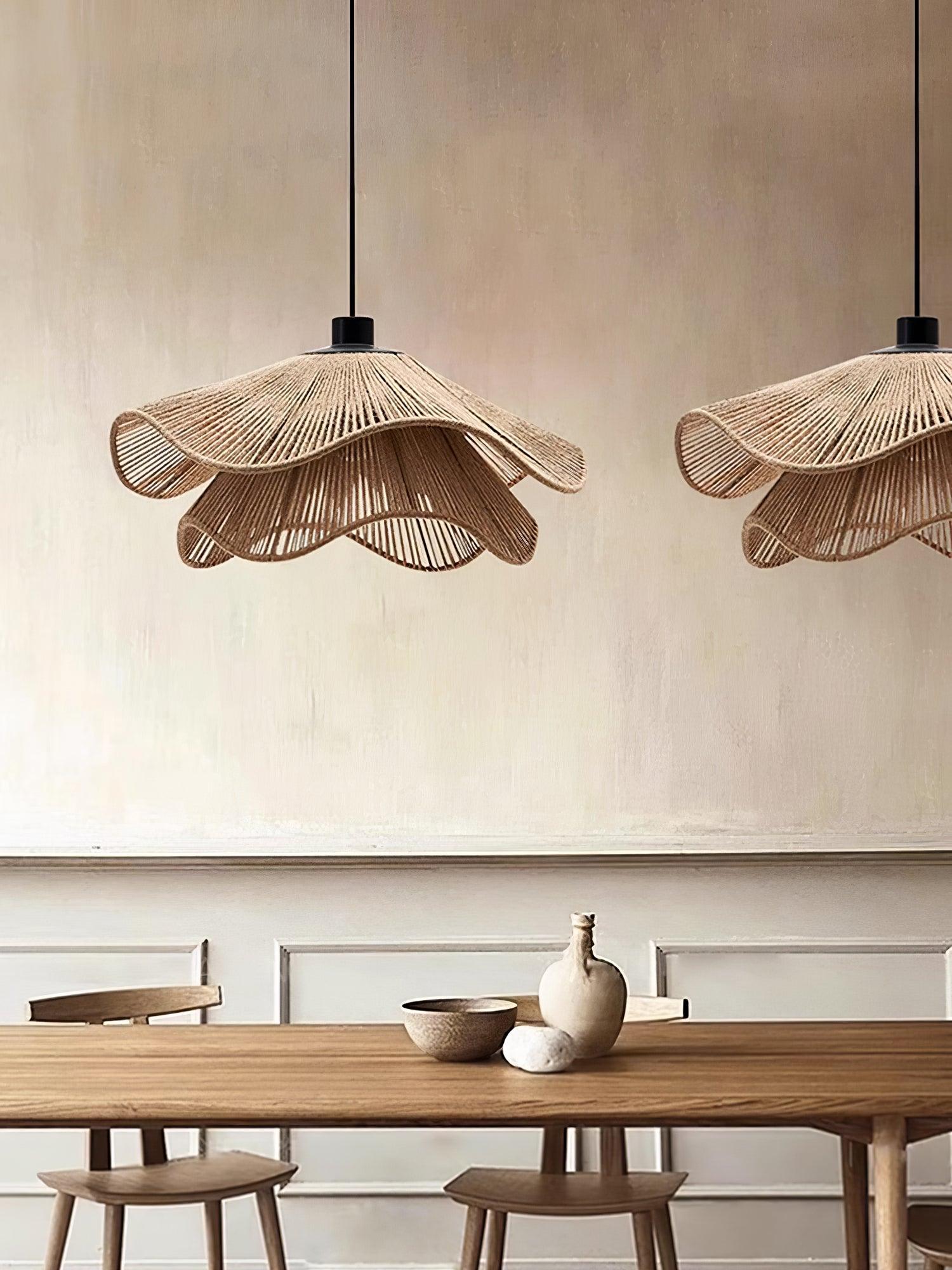 Handmade Straw Hat Pendant Lamp - Letslighting