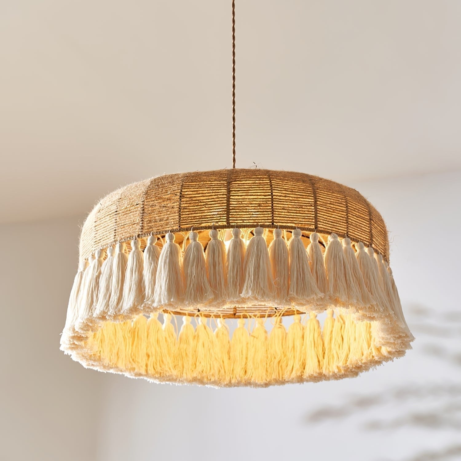 Handwoven Jute Pendant Light - Letslighting