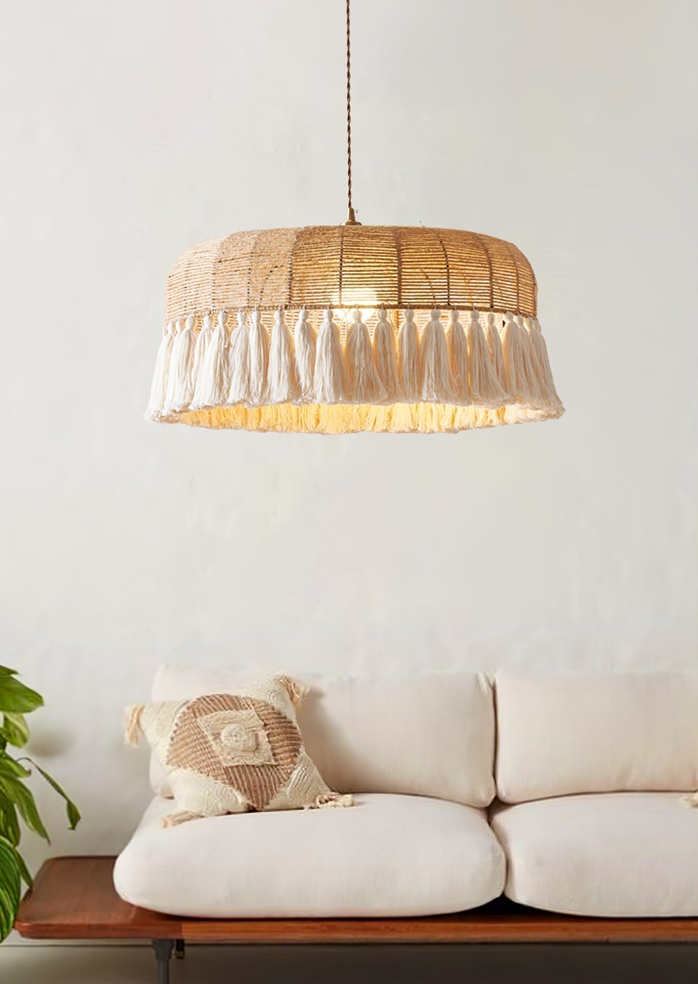Handwoven Jute Pendant Light - Letslighting