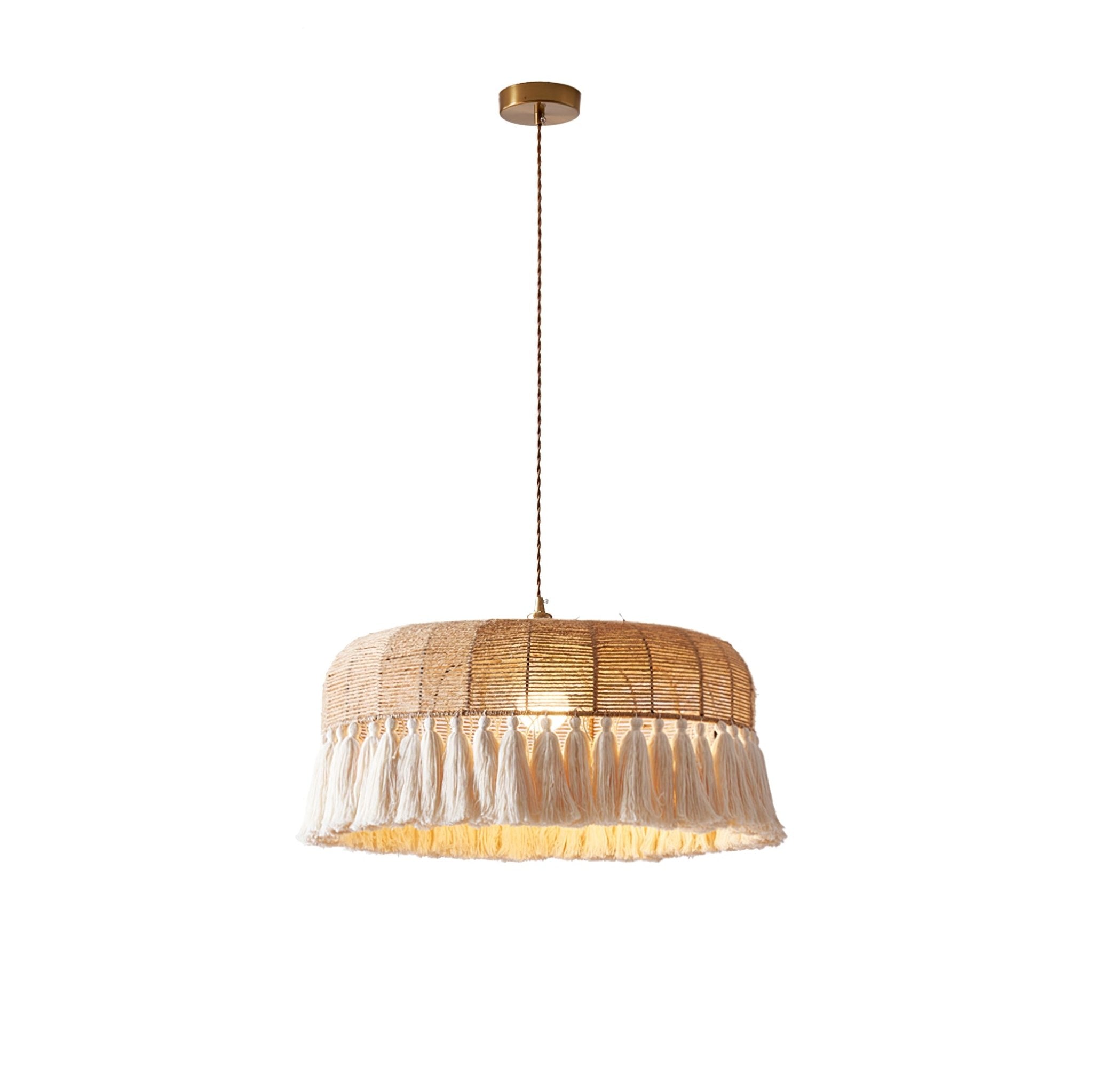 Handwoven Jute Pendant Light - Letslighting