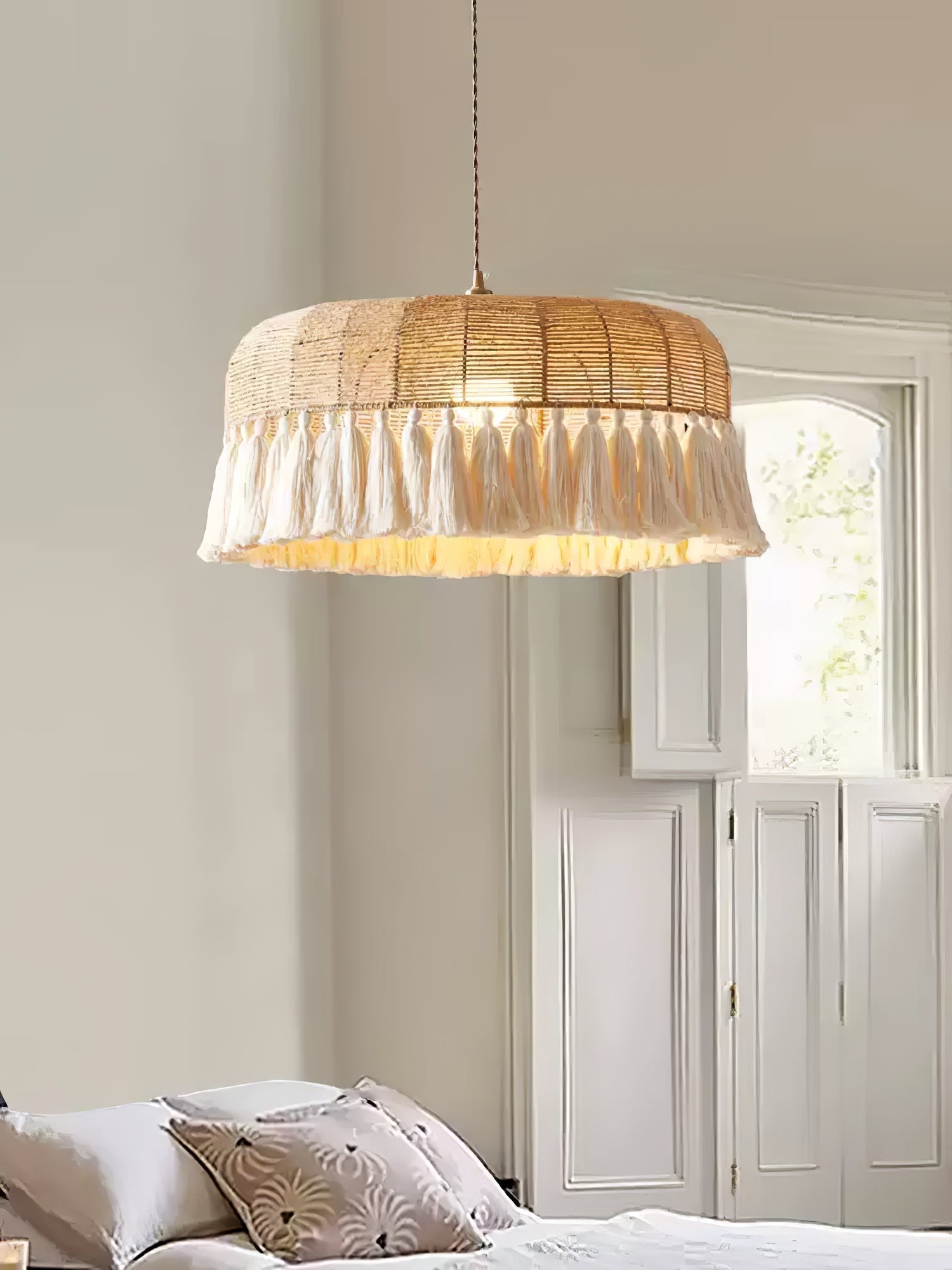 Handwoven Jute Pendant Light - Letslighting