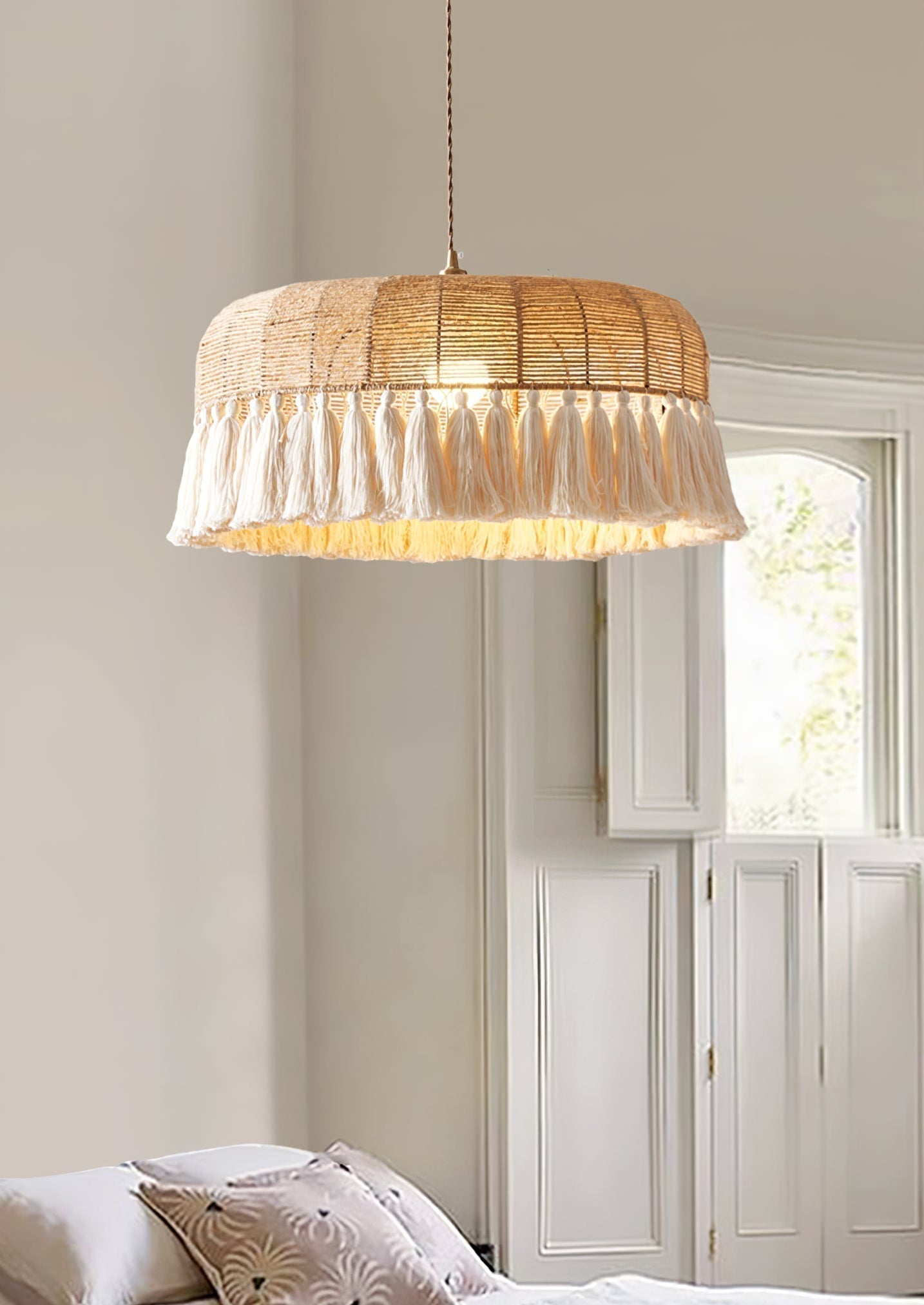 Handwoven Jute Pendant Light - Letslighting
