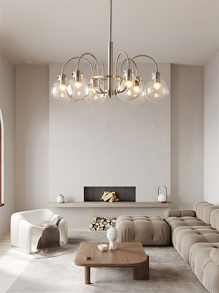 Verinyra Premium Nordic Art Glass Metal Chandelier - Letslighting