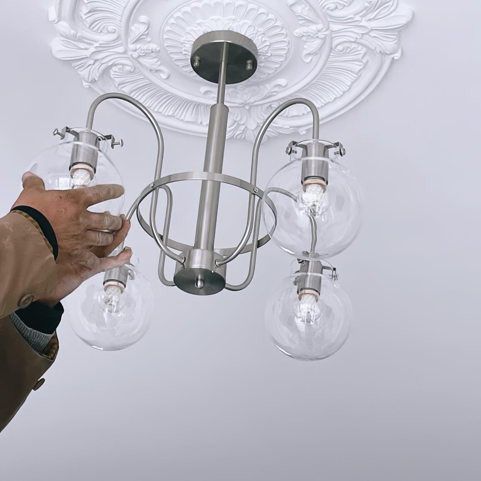 Verinyra Premium Nordic Art Glass Metal Chandelier - Letslighting