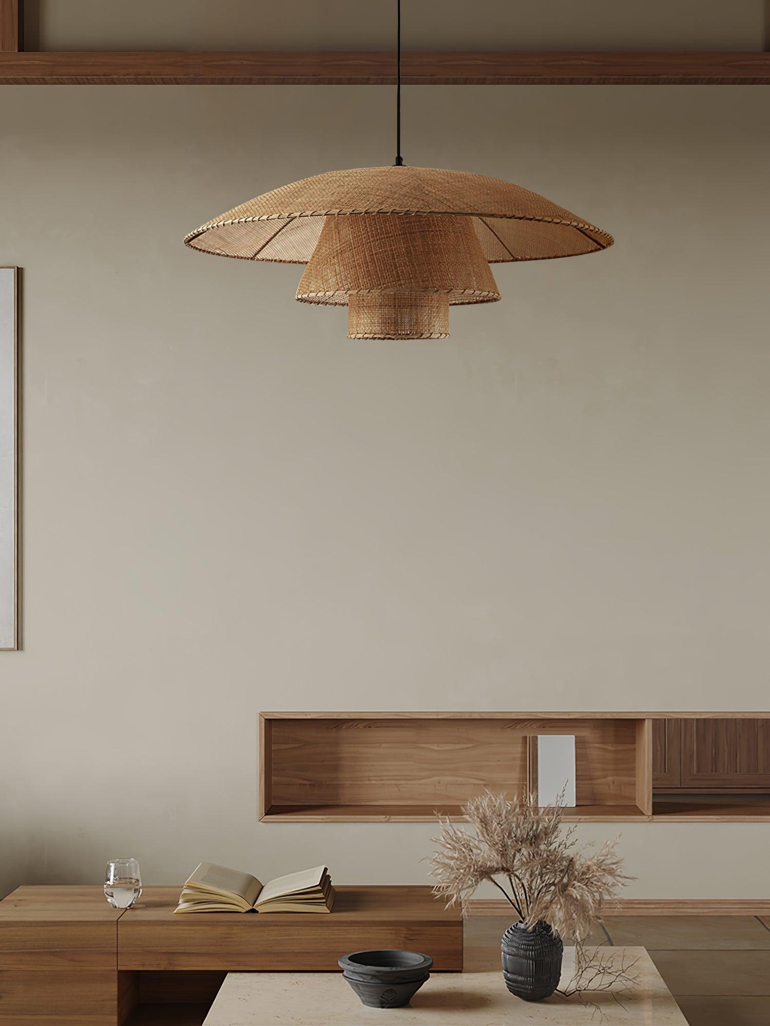 Hat Weave Rattan Pendant Lamp - Letslighting