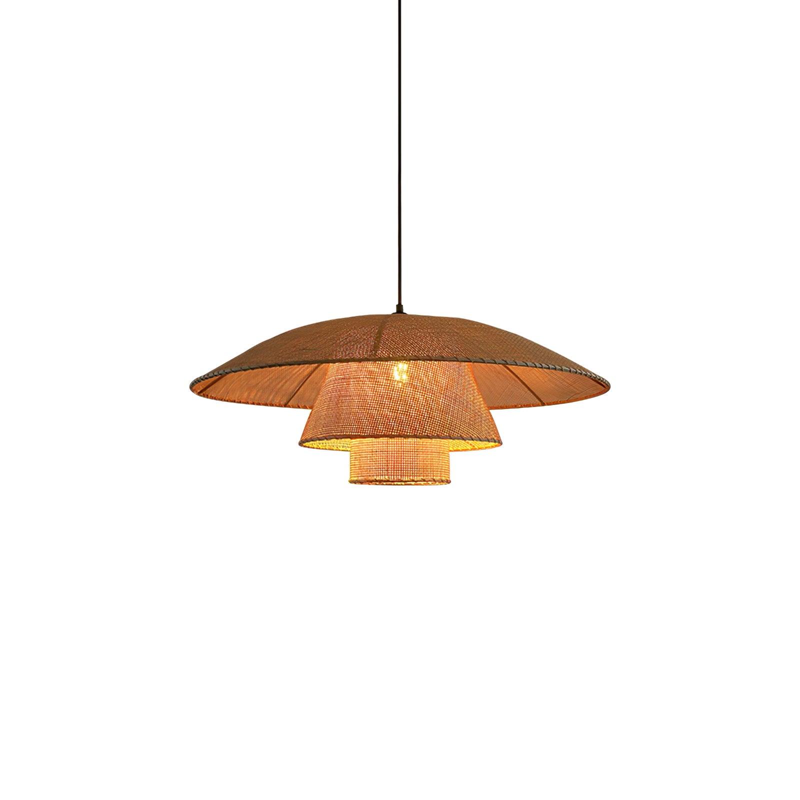 Hat Weave Rattan Pendant Lamp - Letslighting