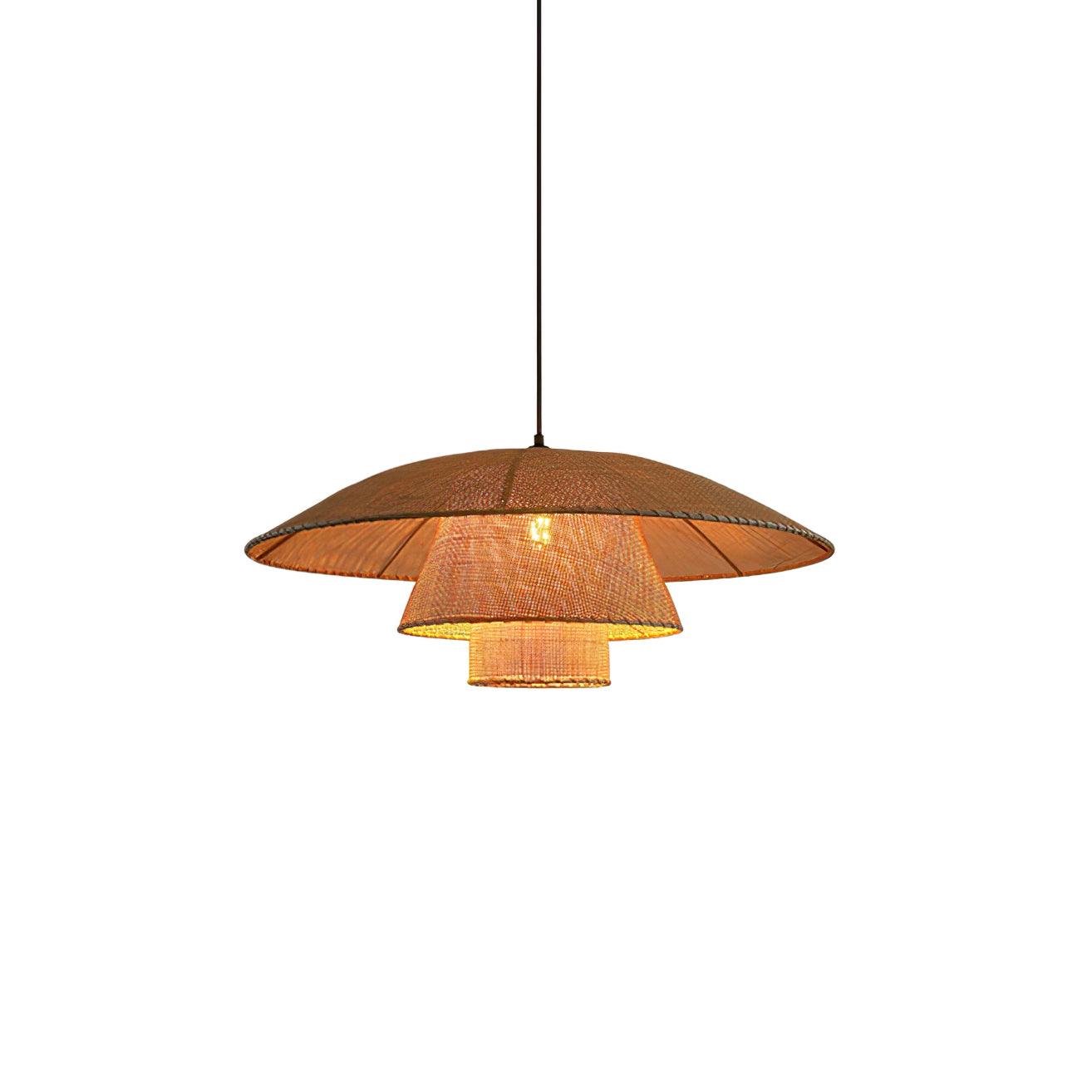 Hat Weave Rattan Pendant Lamp - Letslighting