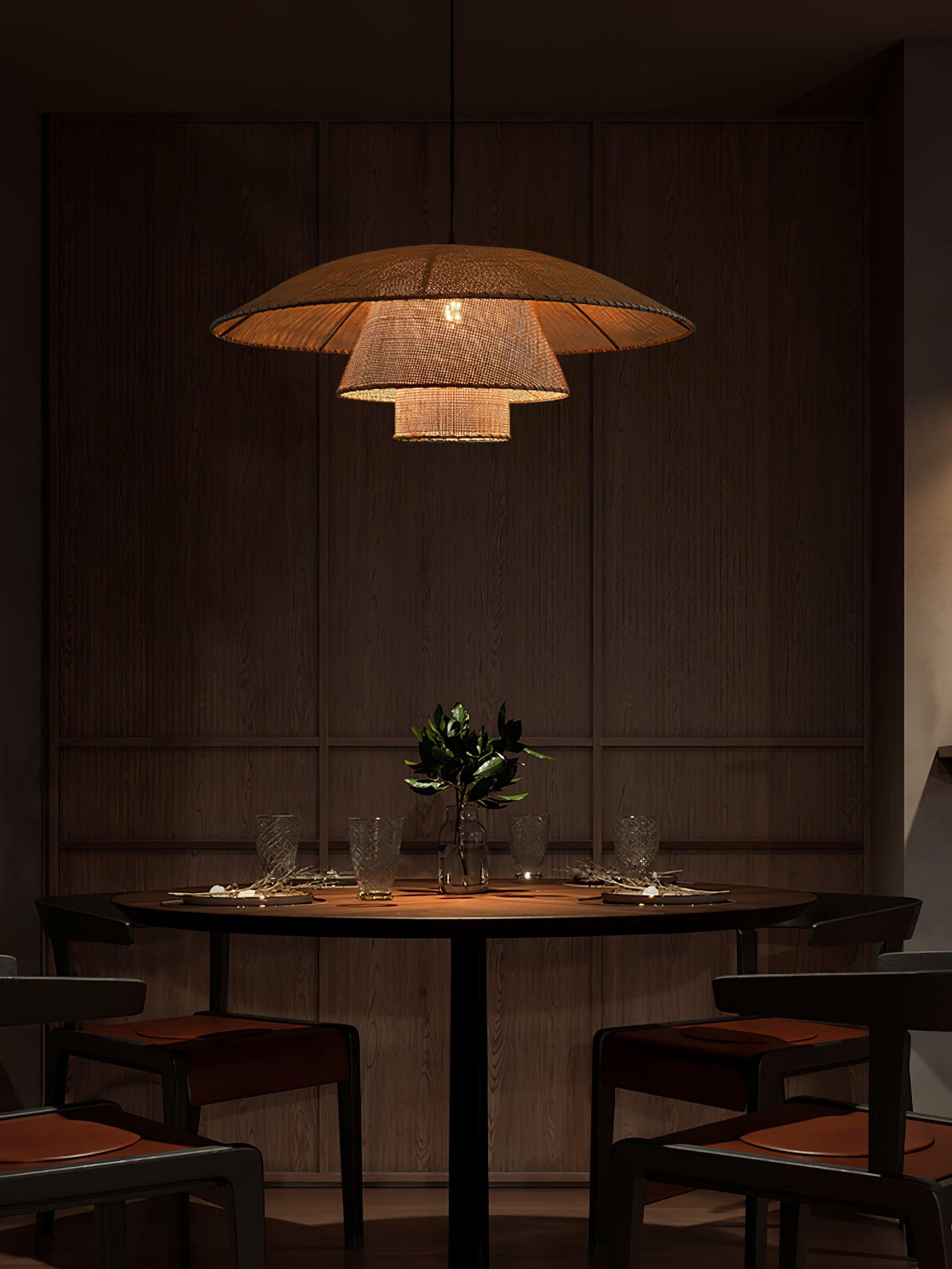 Hat Weave Rattan Pendant Lamp - Letslighting