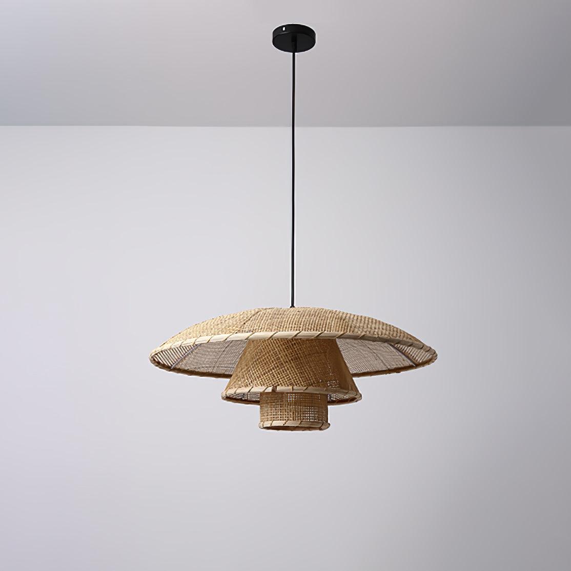 Hat Weave Rattan Pendant Lamp - Letslighting