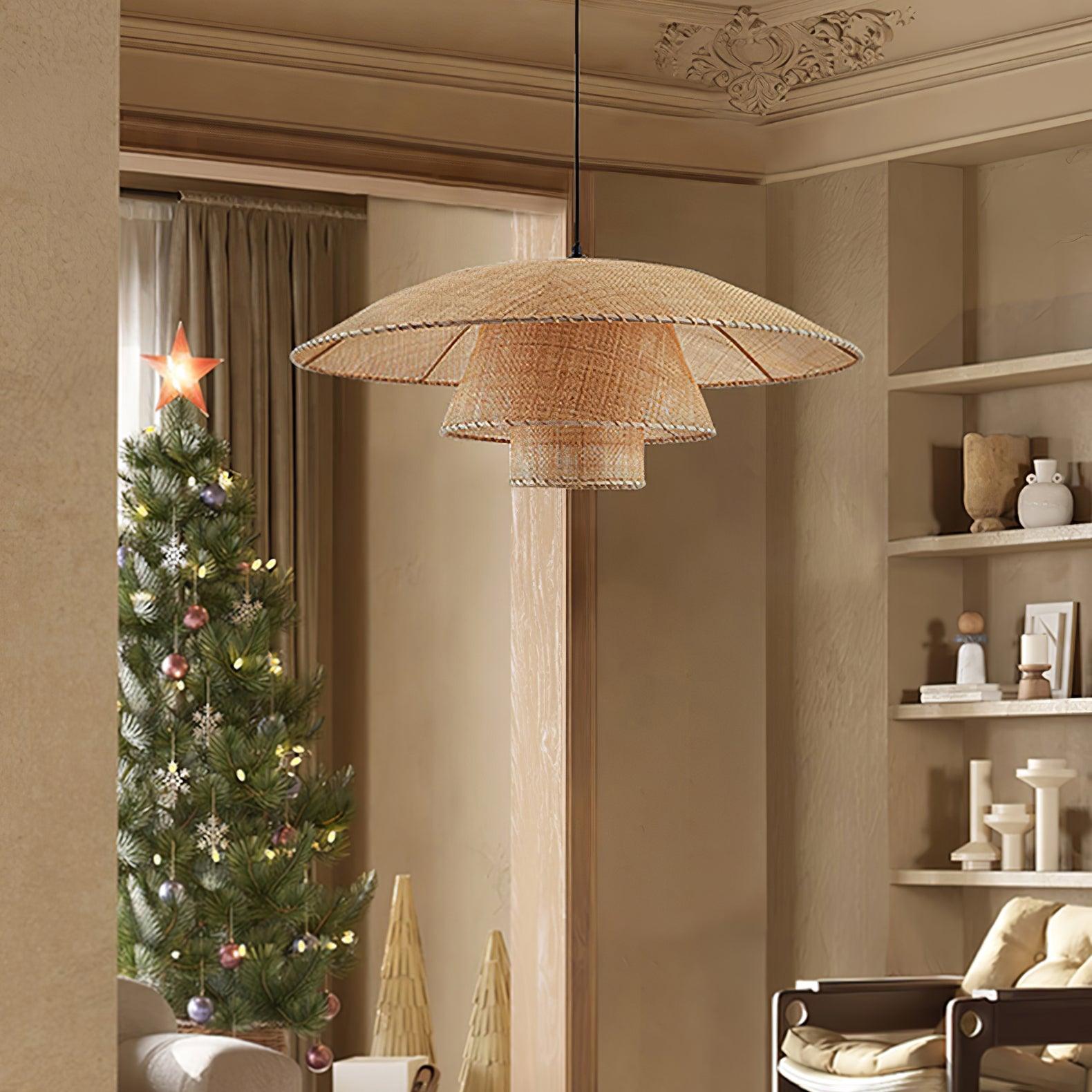 Hat Weave Rattan Pendant Lamp - Letslighting