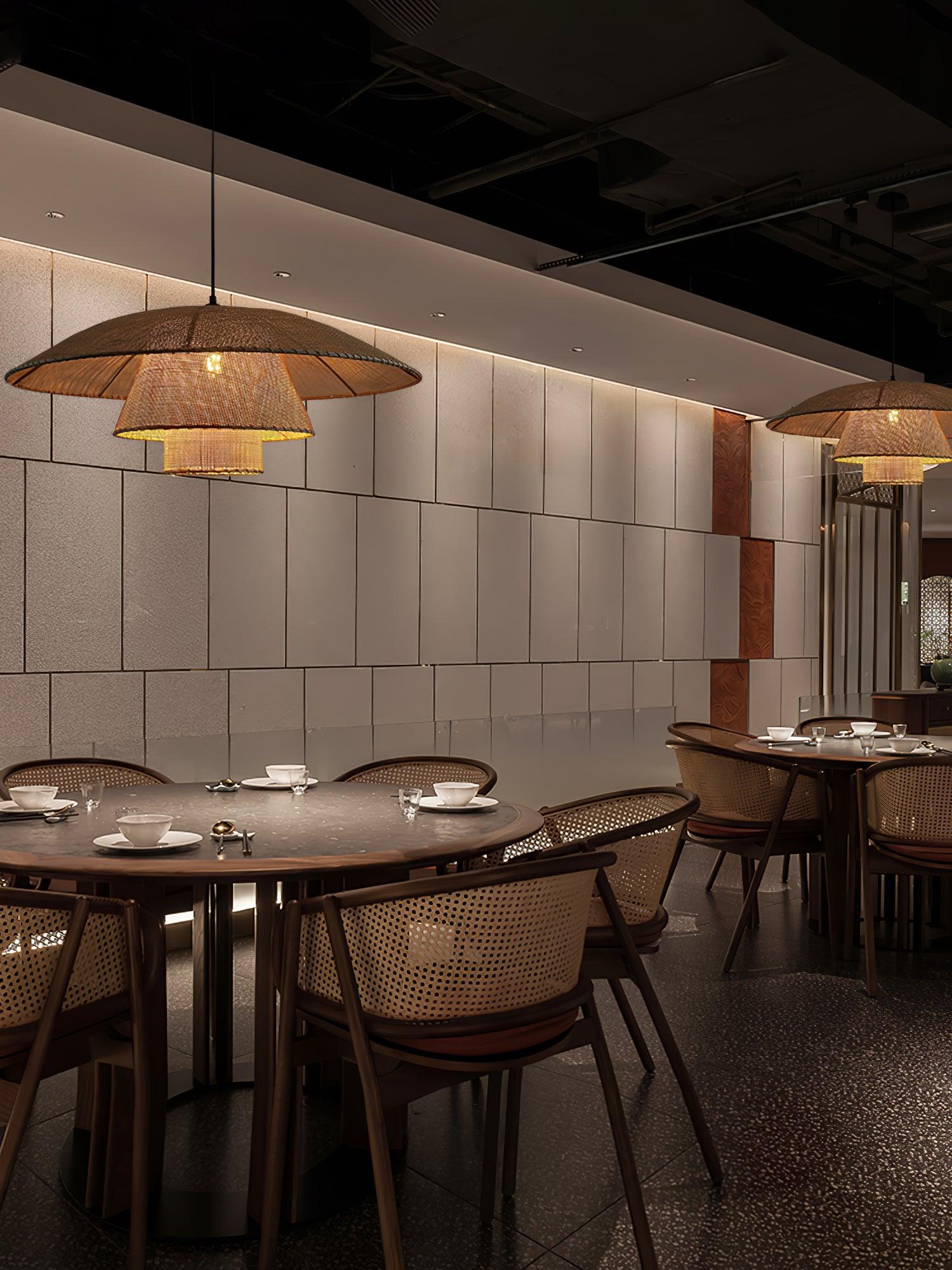 Hat Weave Rattan Pendant Lamp - Letslighting