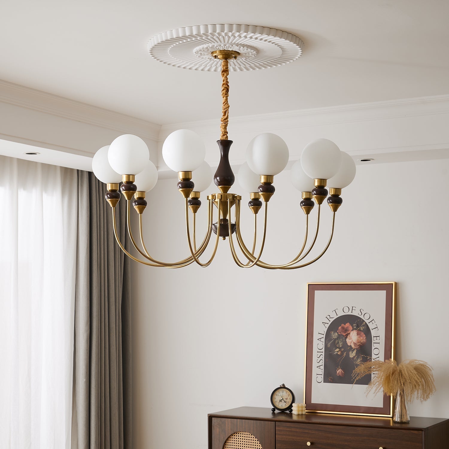 Helena Curve Chandelier - Letslighting