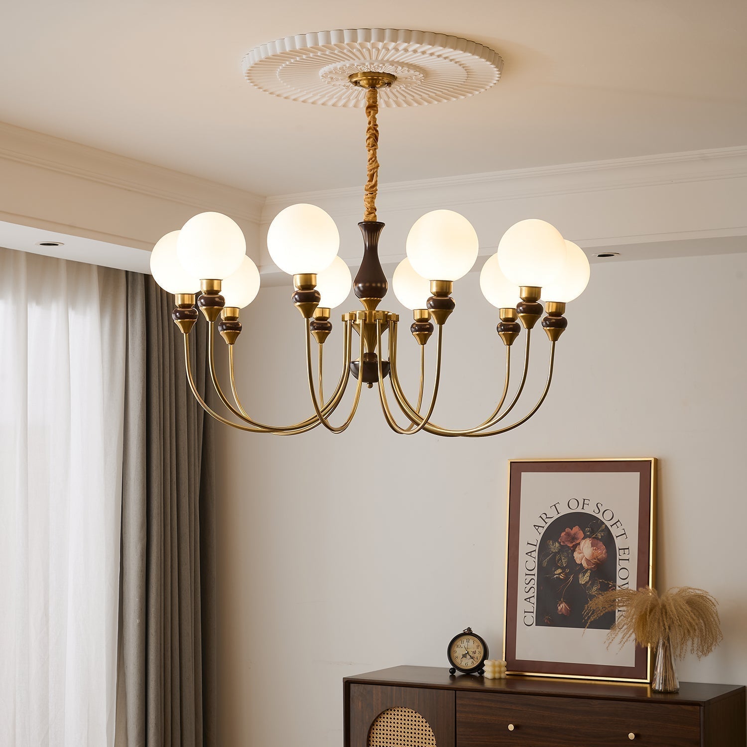 Helena Curve Chandelier - Letslighting