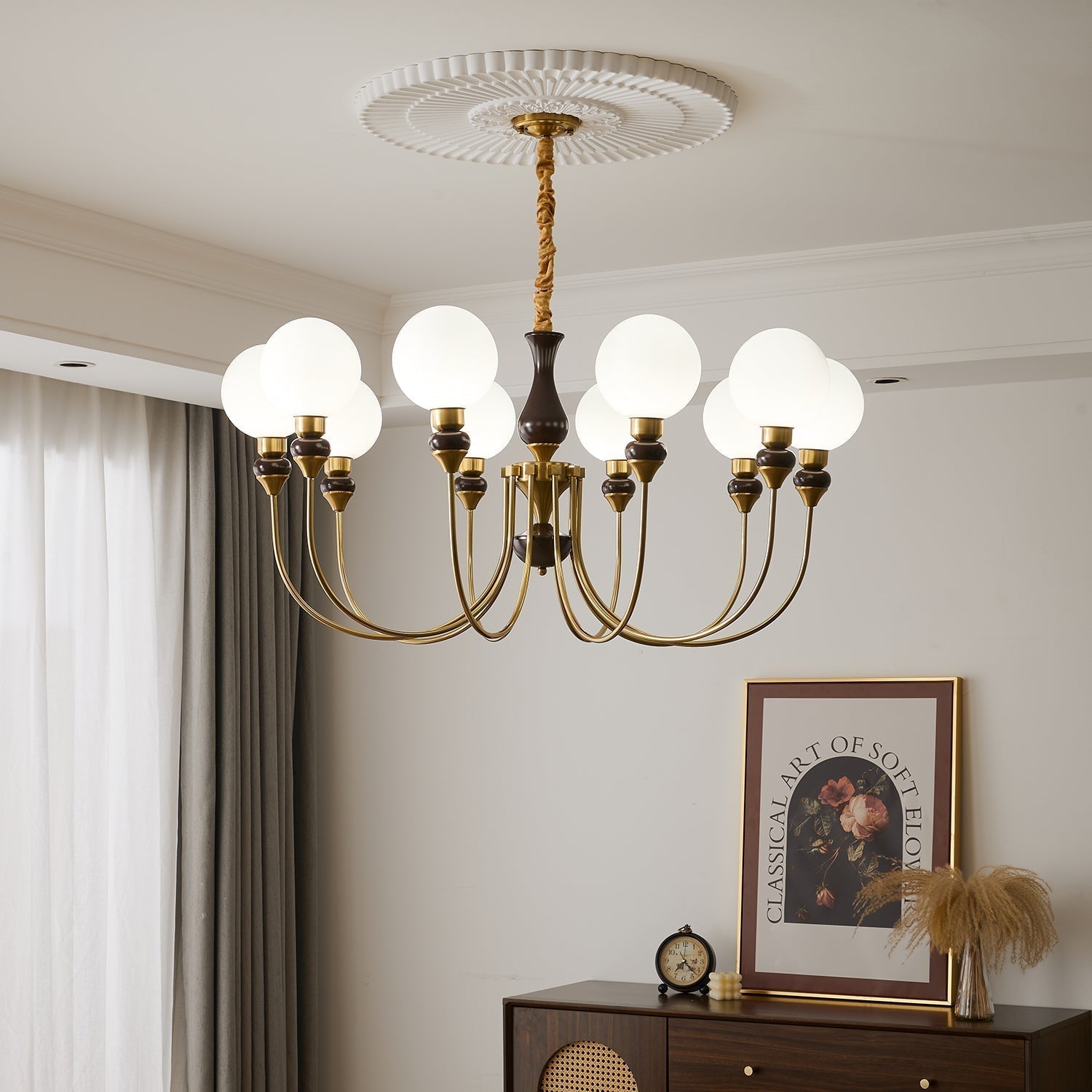 Helena Curve Chandelier - Letslighting