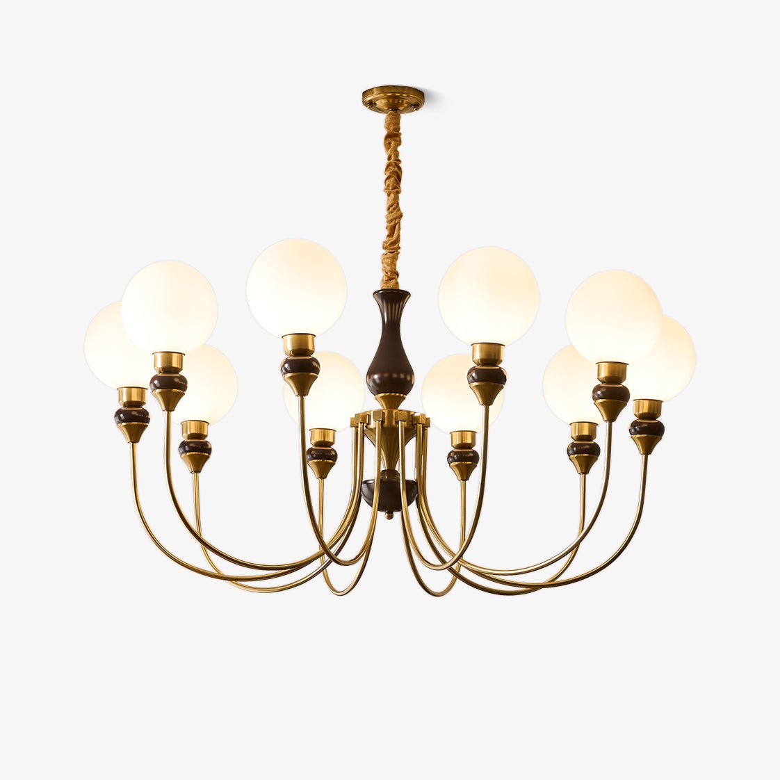 Helena Curve Chandelier - Letslighting