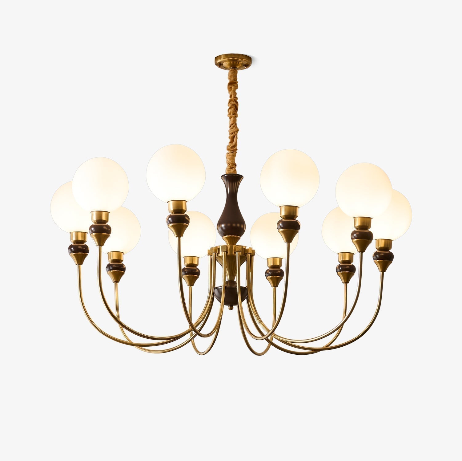 Helena Curve Chandelier - Letslighting