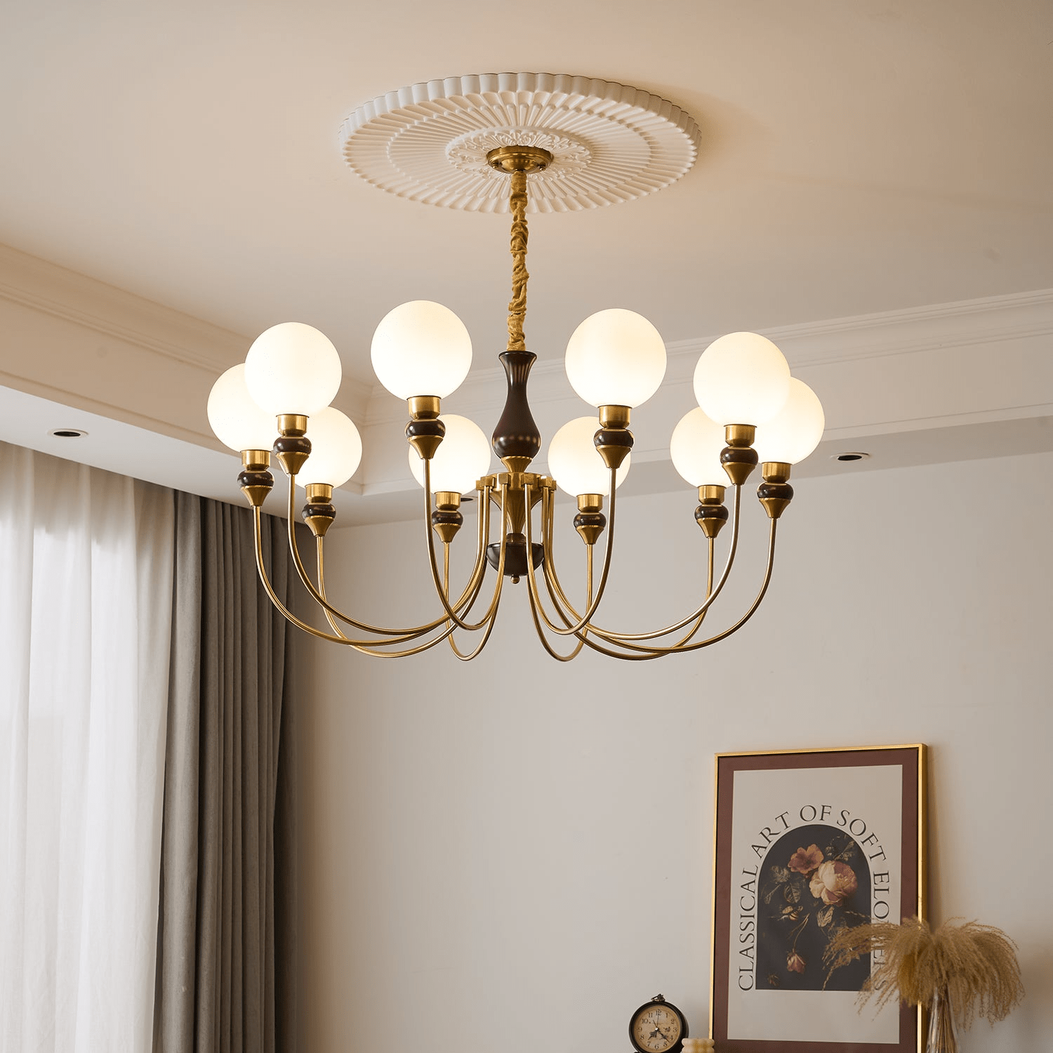 Helena Curve Chandelier - Letslighting