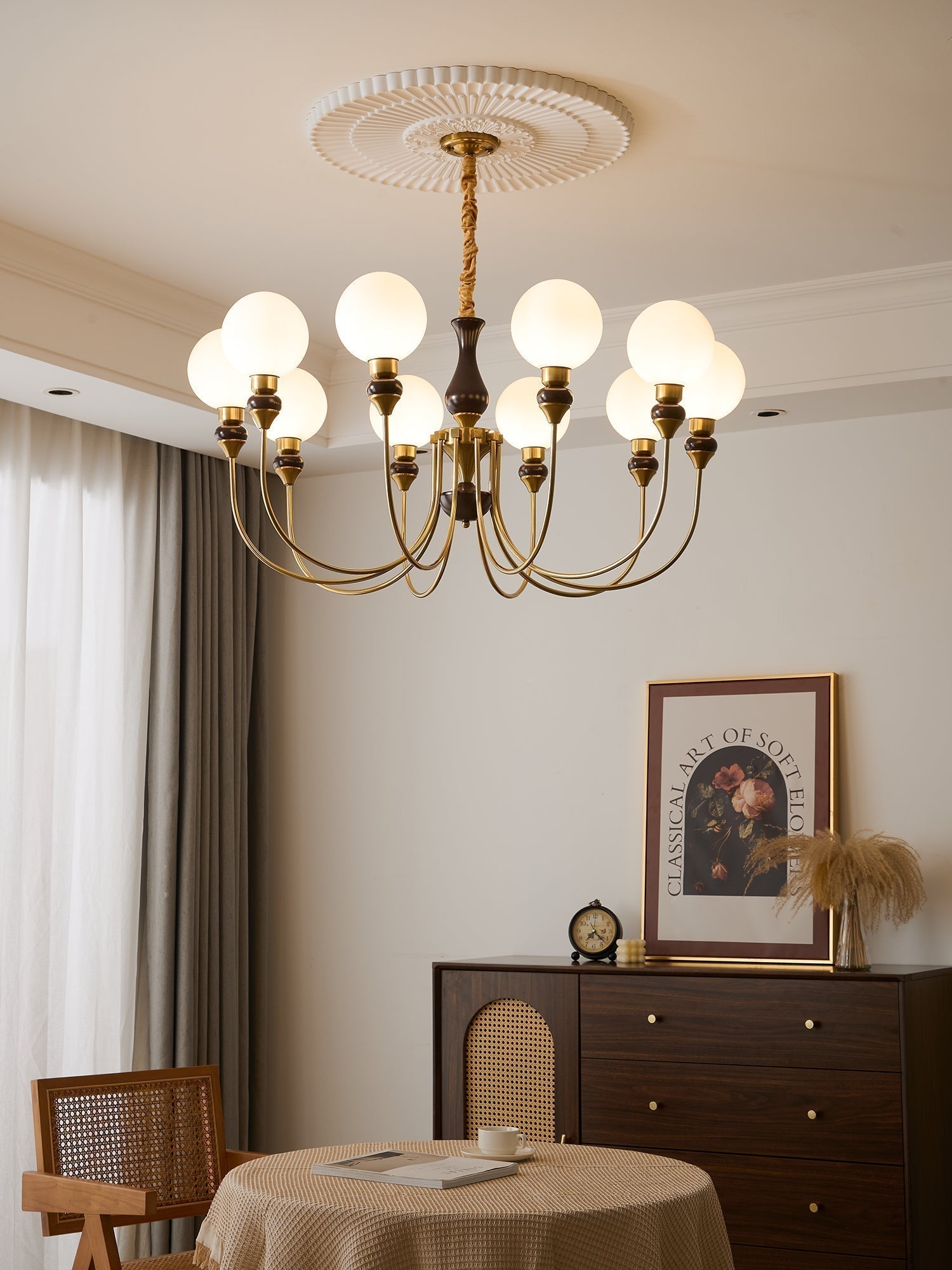 Helena Curve Chandelier - Letslighting
