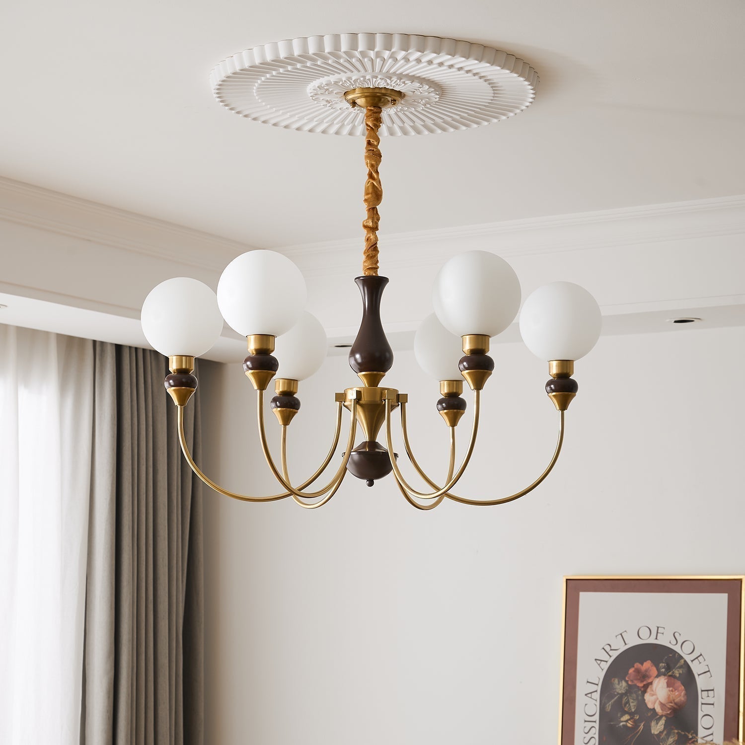 Helena Curve Chandelier - Letslighting