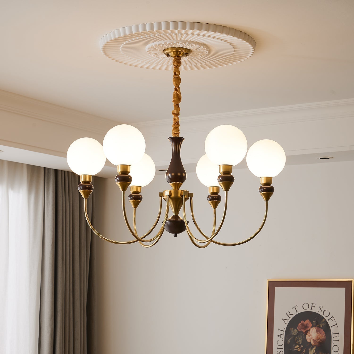 Helena Curve Chandelier - Letslighting