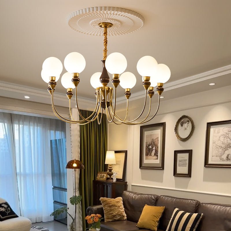 Helena Curve Chandelier - Letslighting