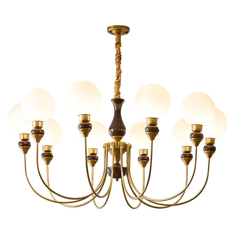 Helena Curve Chandelier - Letslighting