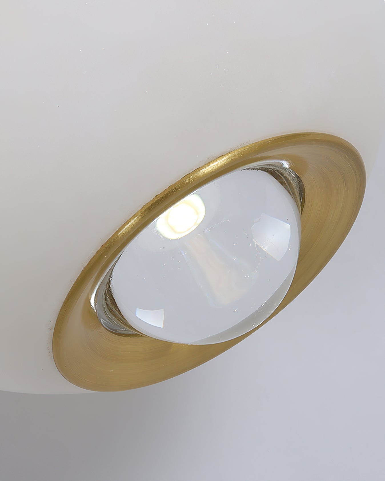 Alvarel Modern Minimalist Cord Brass Alabaster Pendant Light - Lamp Copper