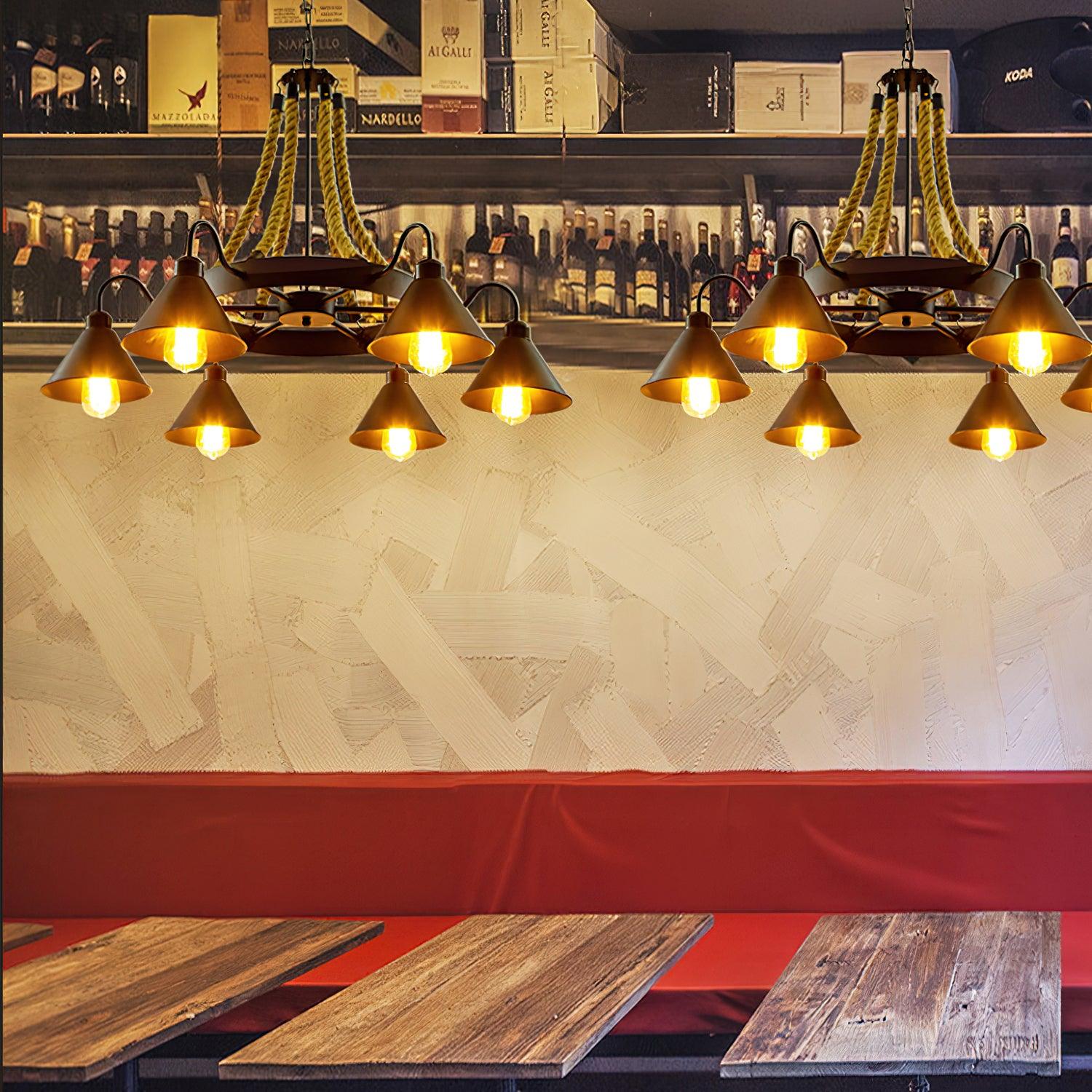 Aiden Industrial Metal Chandelier - Letslighting