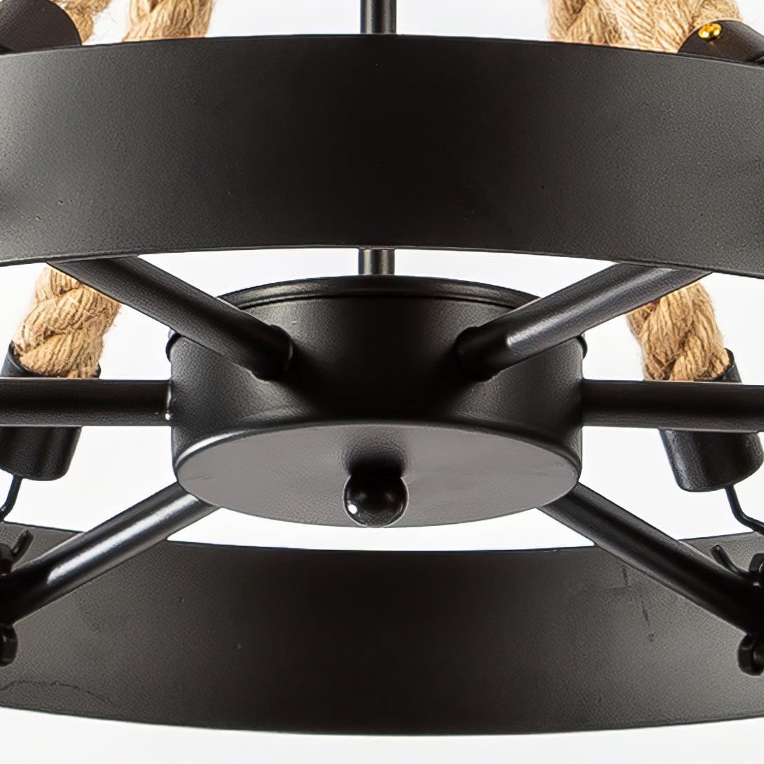 Aiden Industrial Metal Chandelier - Letslighting