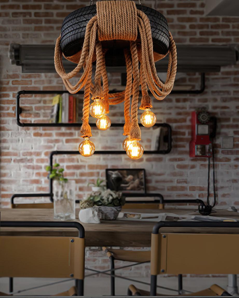 Larry Industrial Metal Chandelier - Letslighting