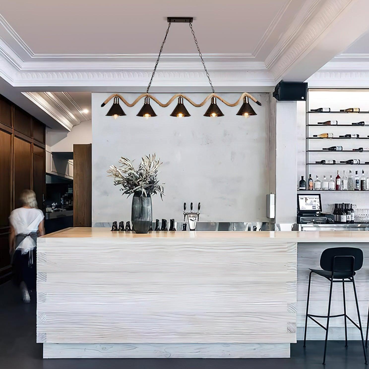 Hemp Rope Industrial Wave Chandelier - Letslighting