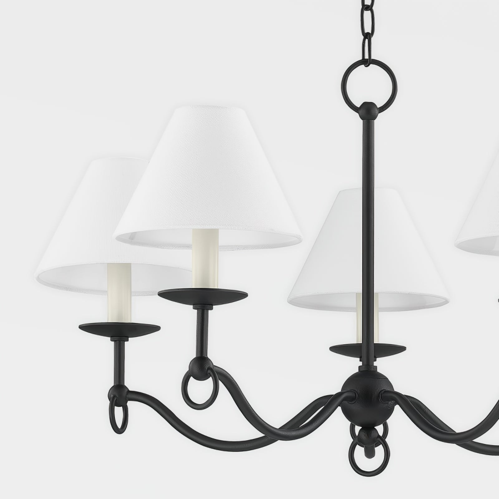 Aurora Chandelier Curved Arms Vintage - Letslighting