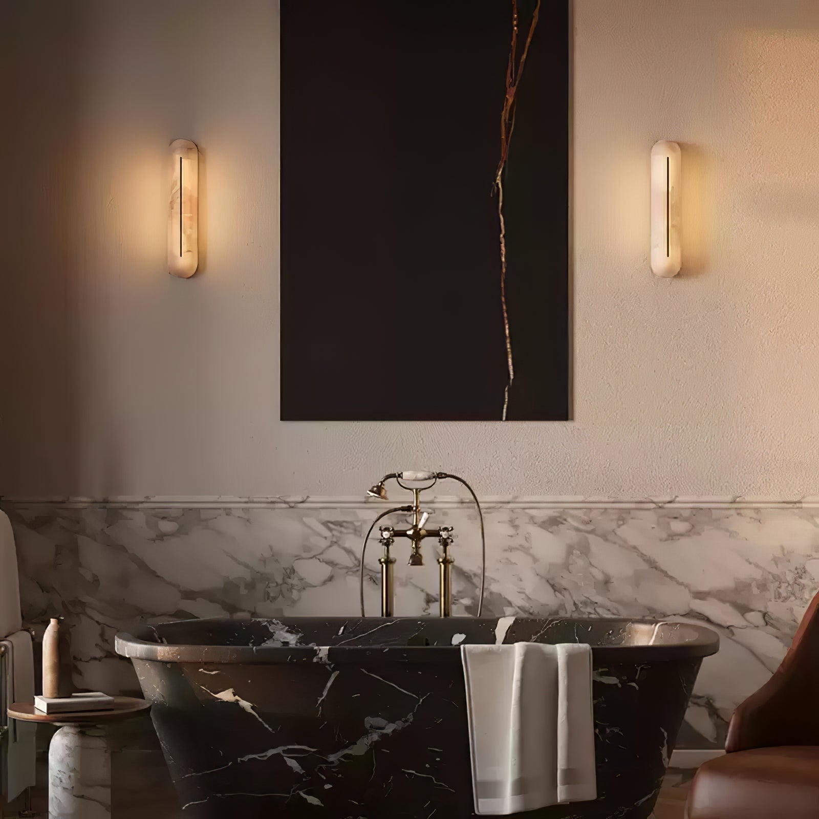 Armaryra Oblong Alabaster Wall Light - Letslighting