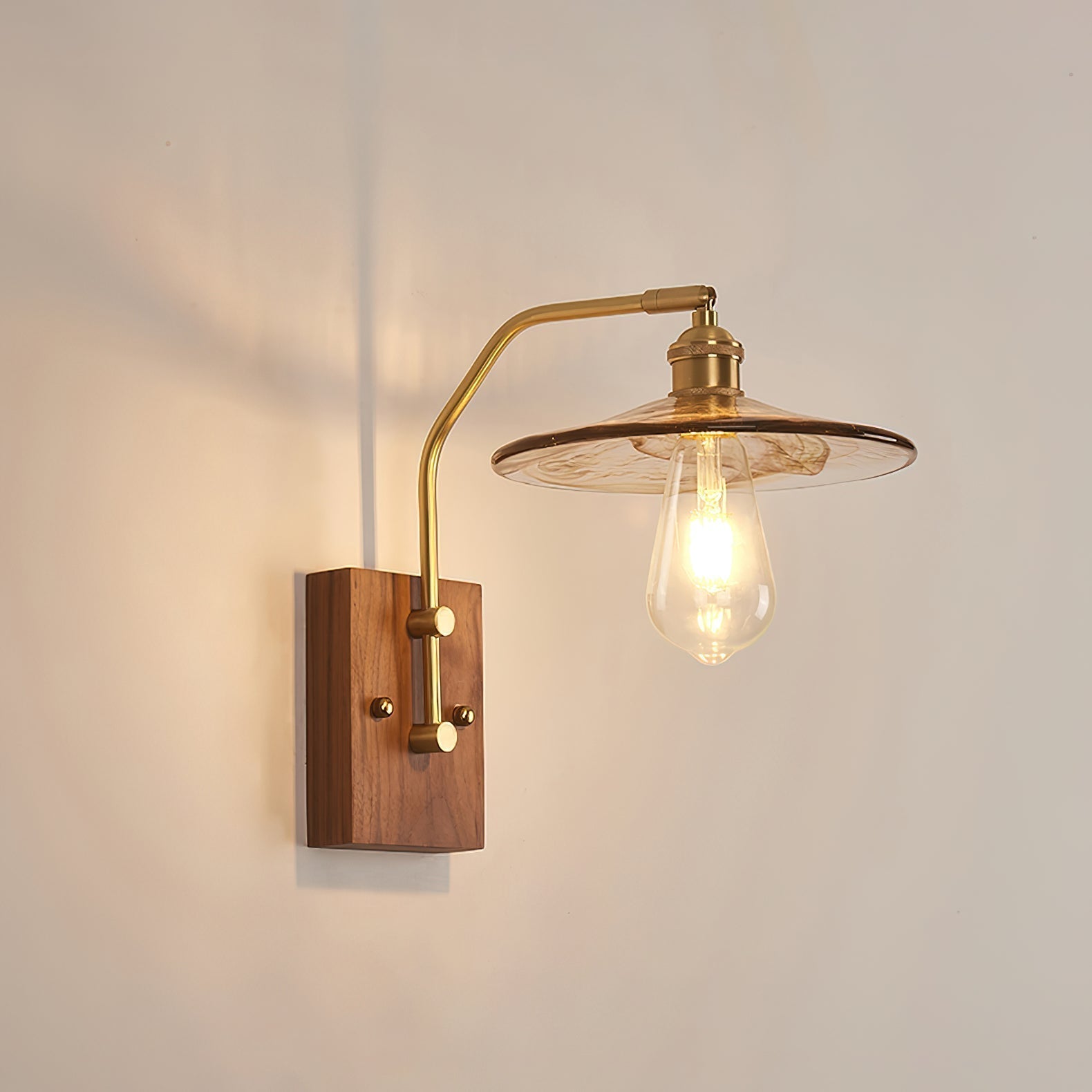Heritage Walnut Wall Lamp - Letslighting