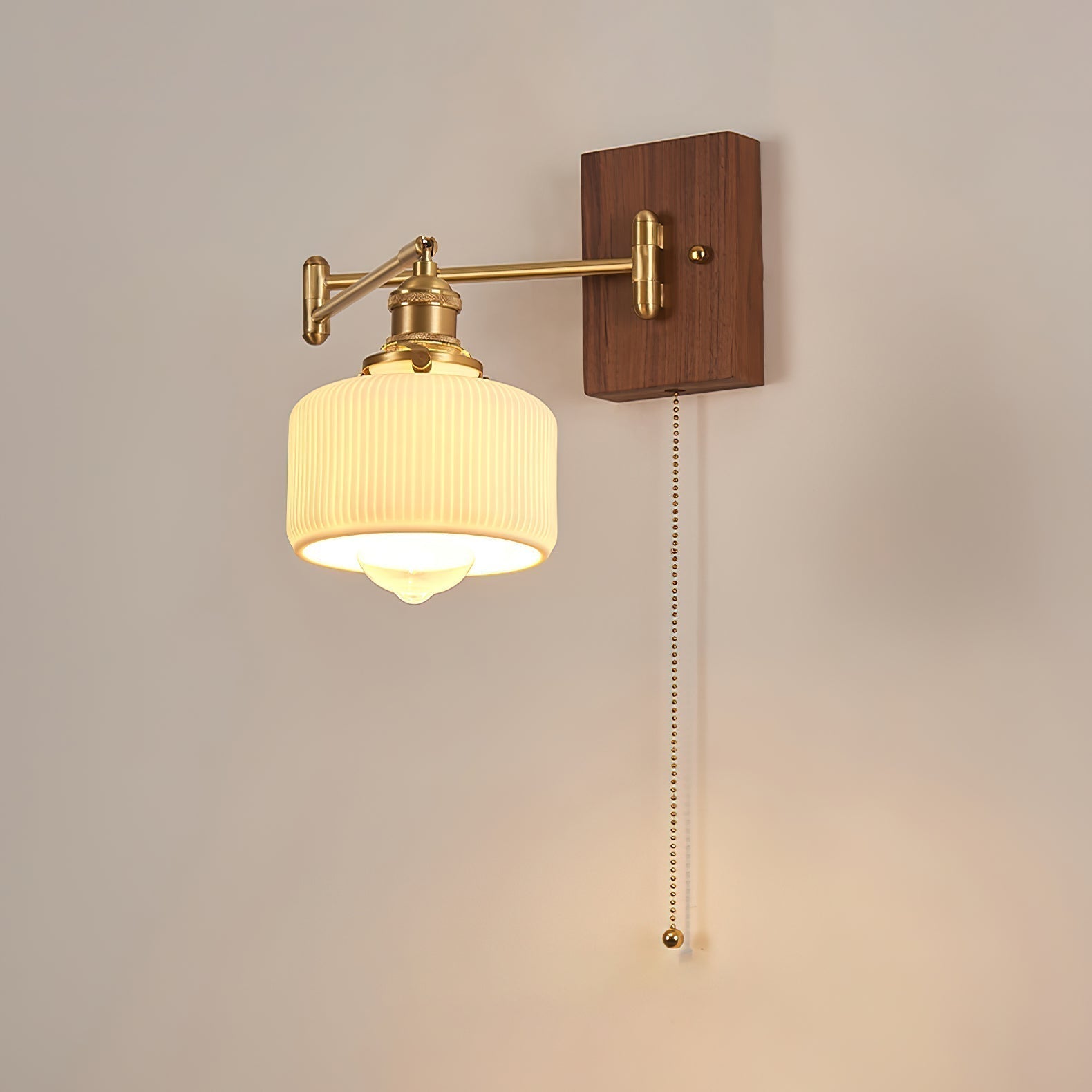 Heritage Walnut Wall Lamp - Letslighting