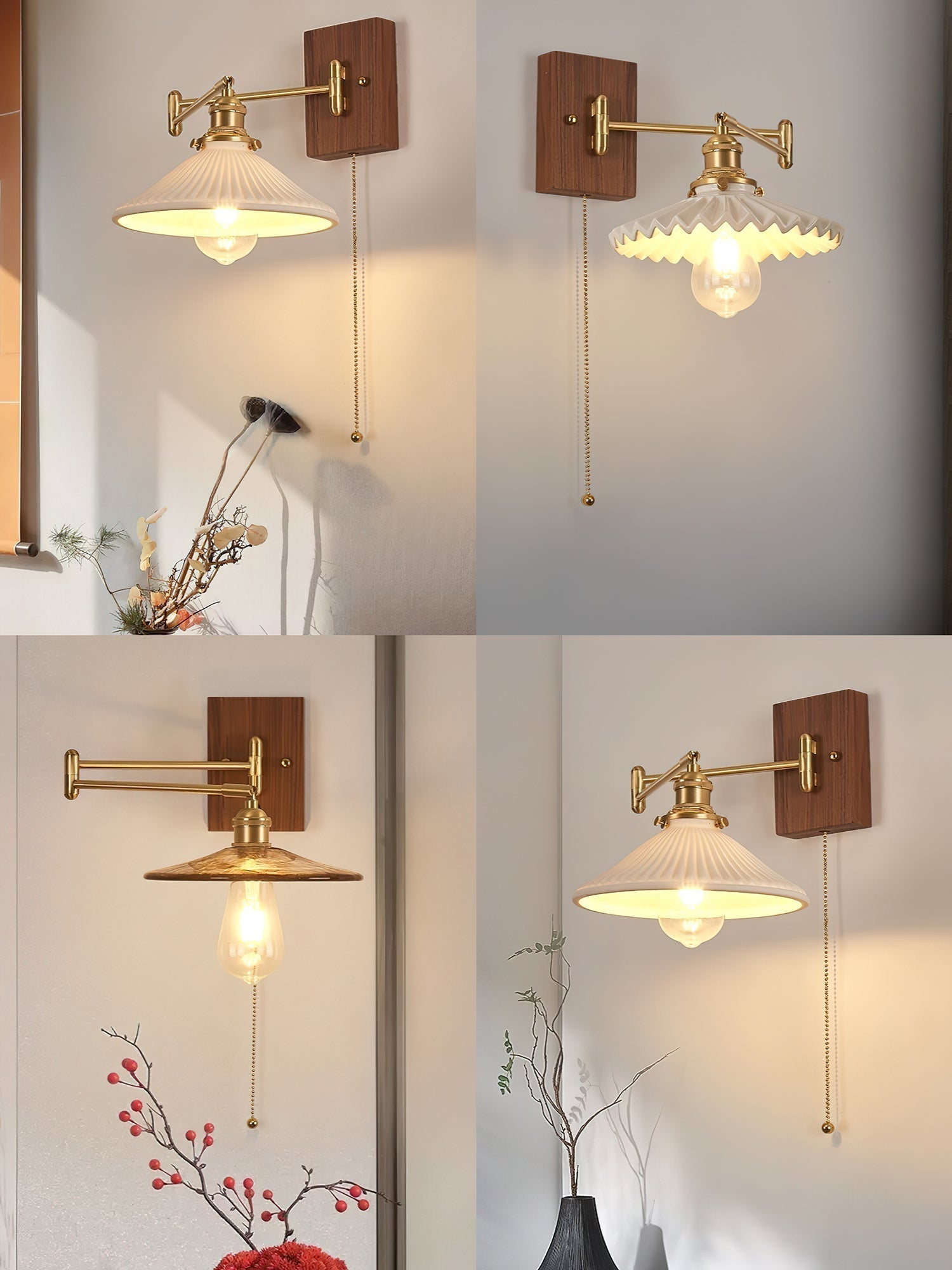Heritage Walnut Wall Lamp - Letslighting