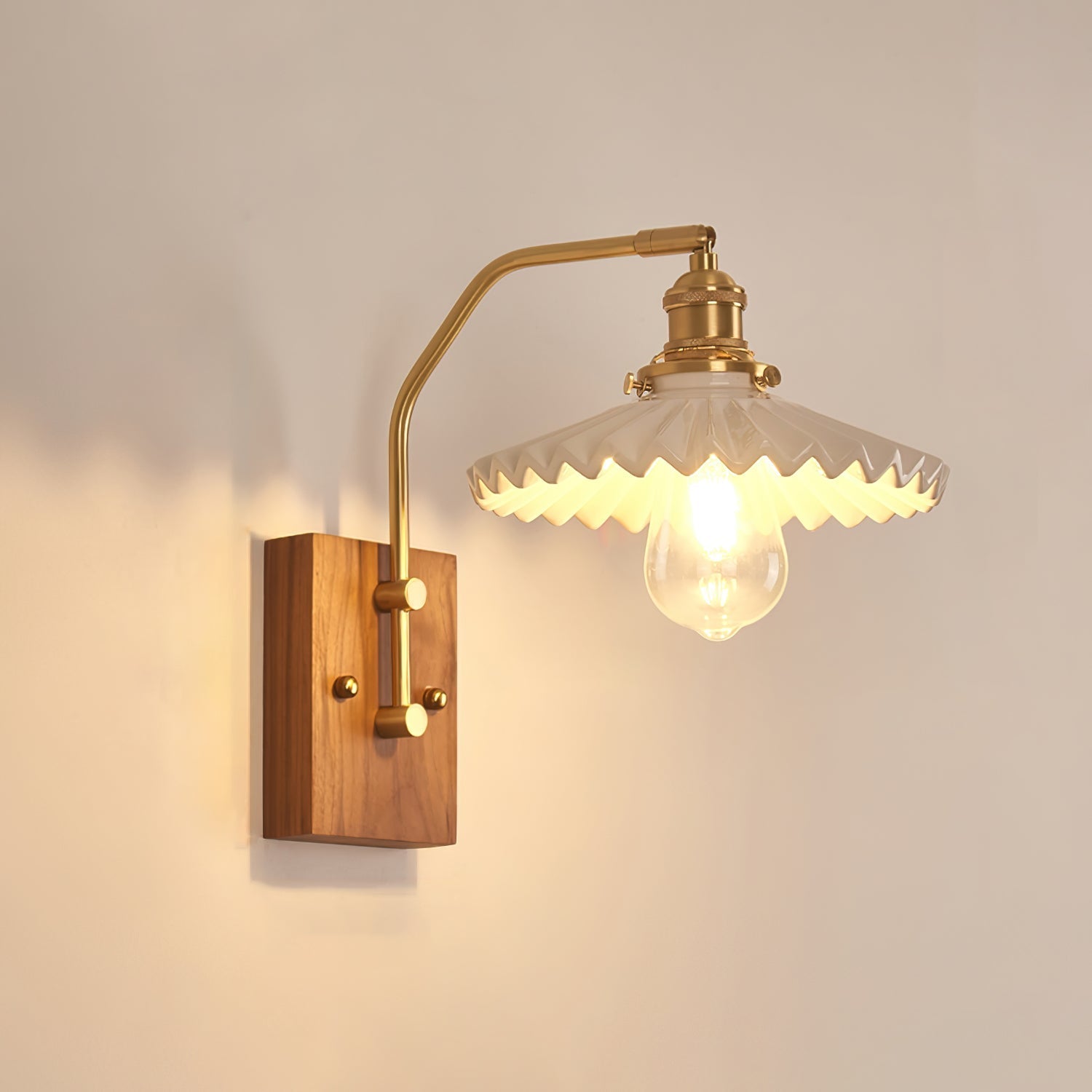 Heritage Walnut Wall Lamp - Letslighting