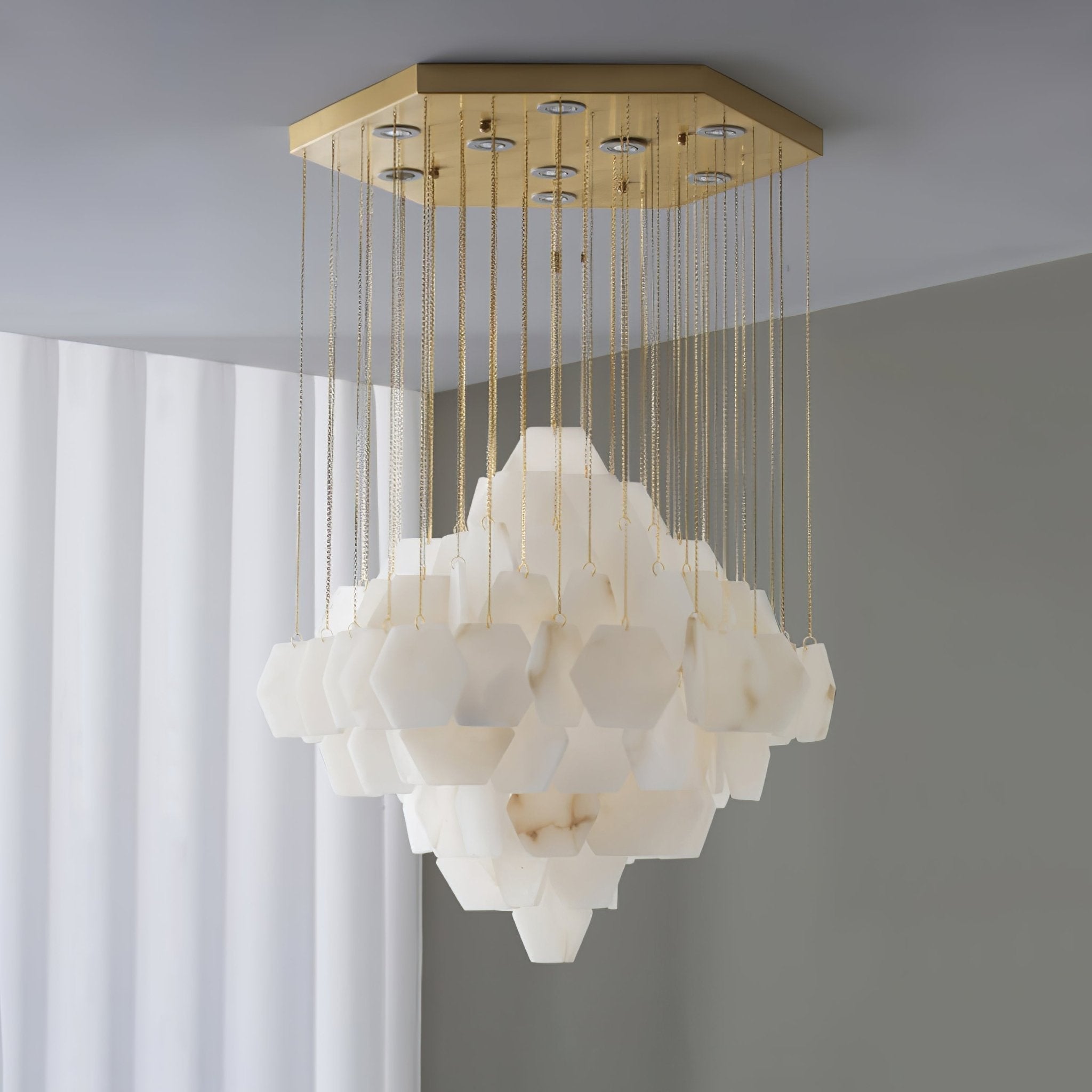 Aurelia Luxury Alabaster Chandelier - Letslighting