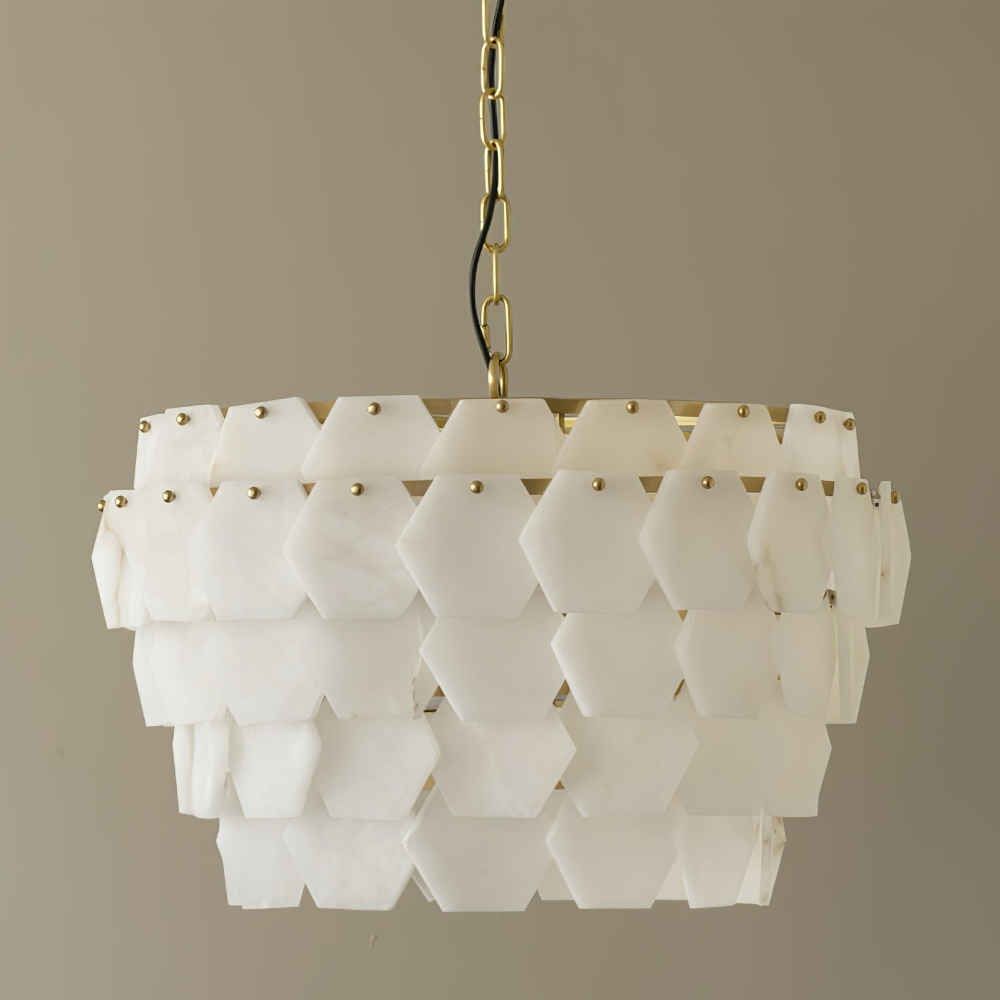 Evenaris Honeycomb Alabaster Chandelier - Letslighting