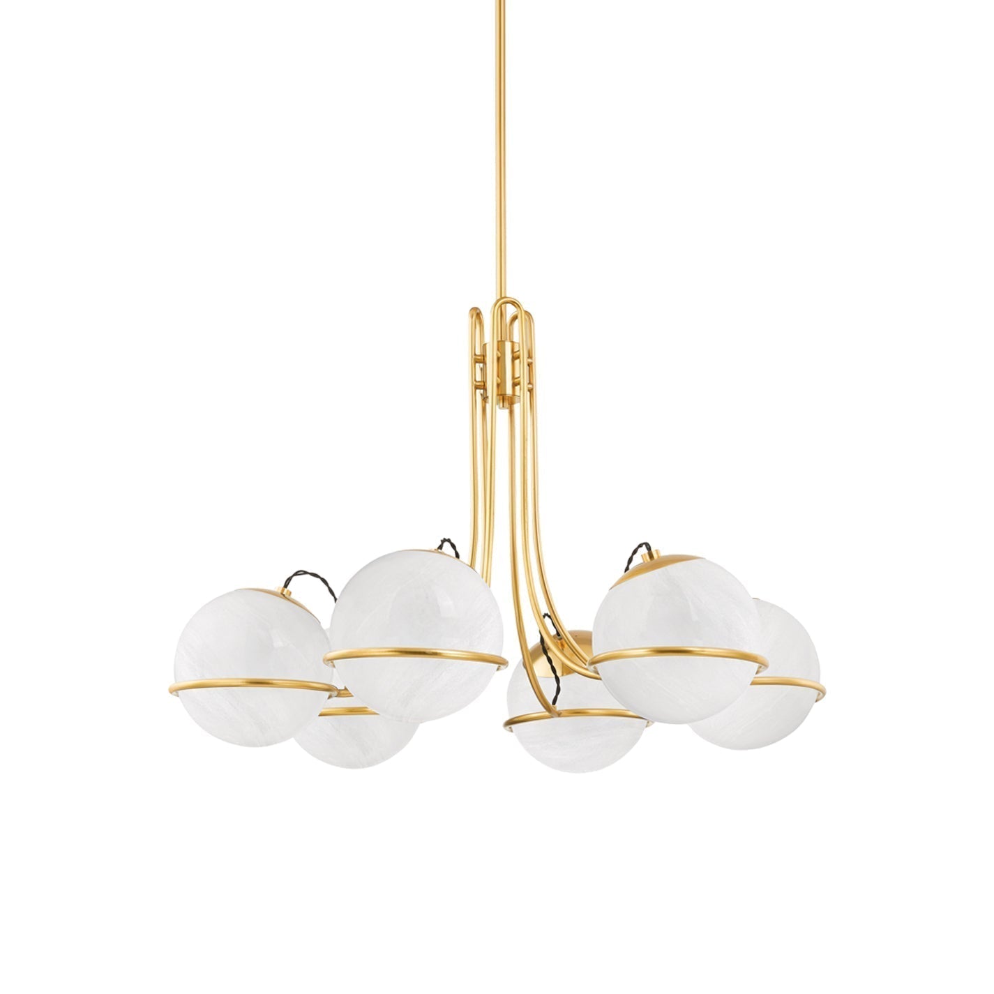 Eursorara Individual Creativity Brass Glass Chandelier - Lamp Copper